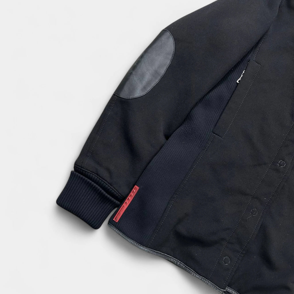 Prada Black Fur Hooded Jacket