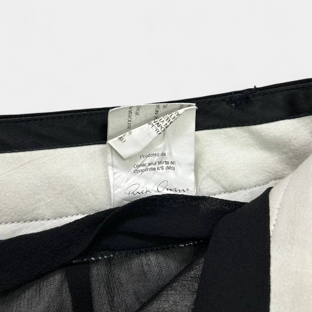 Rick Owens Cropped Drop-Crotch Trousers