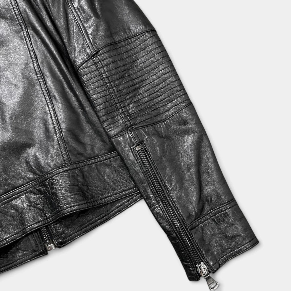 Dolce & Gabbana Black Leather Jacket