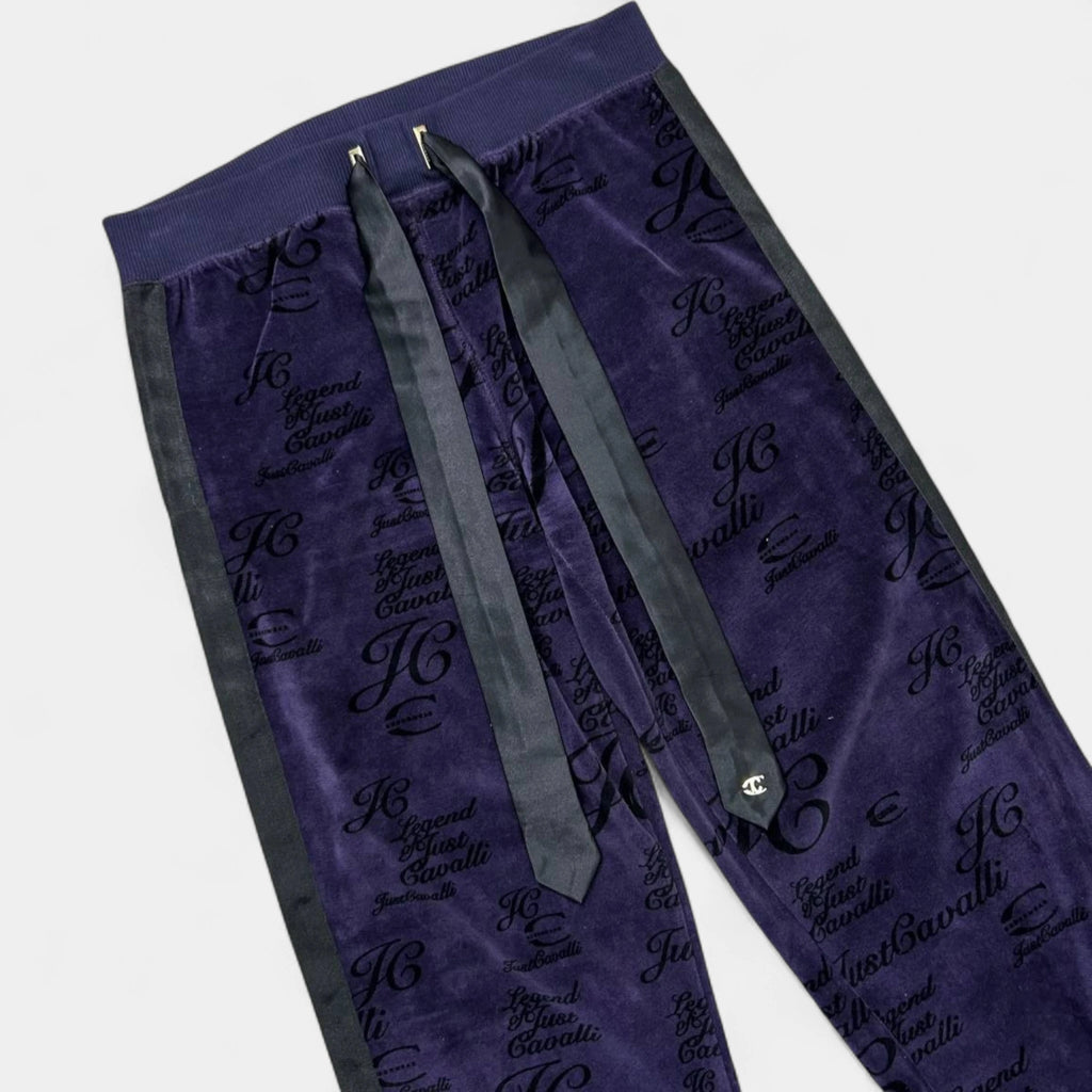 Just Cavalli Purple Velour Two-Piece Set