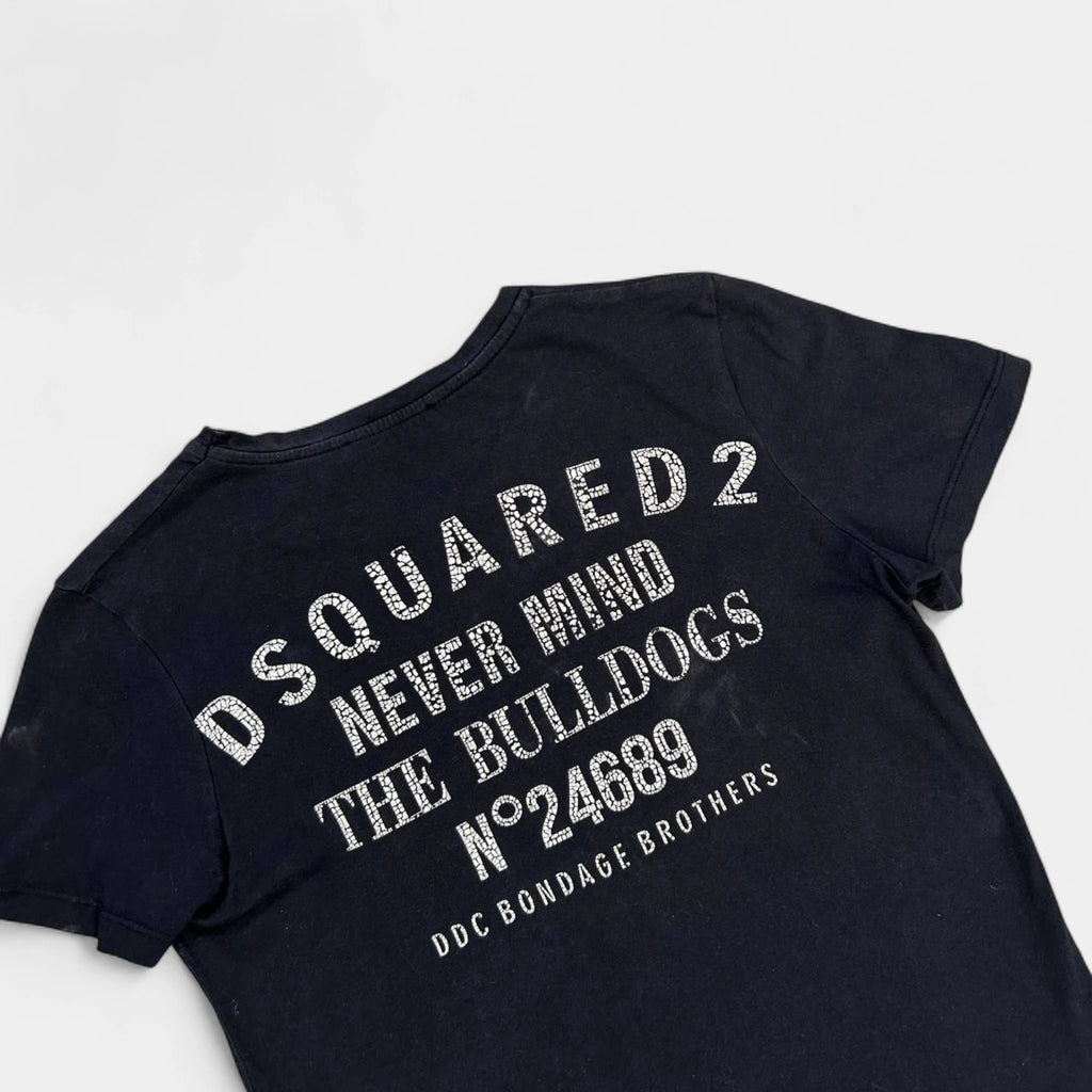 Dsquared 2000s Black Multizipper Tee