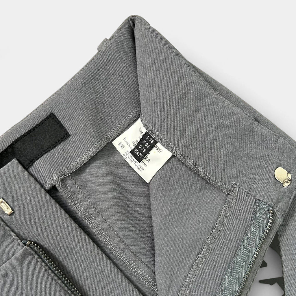 Marithé + François Girbaud Grey Nylon Straight Leg Pants
