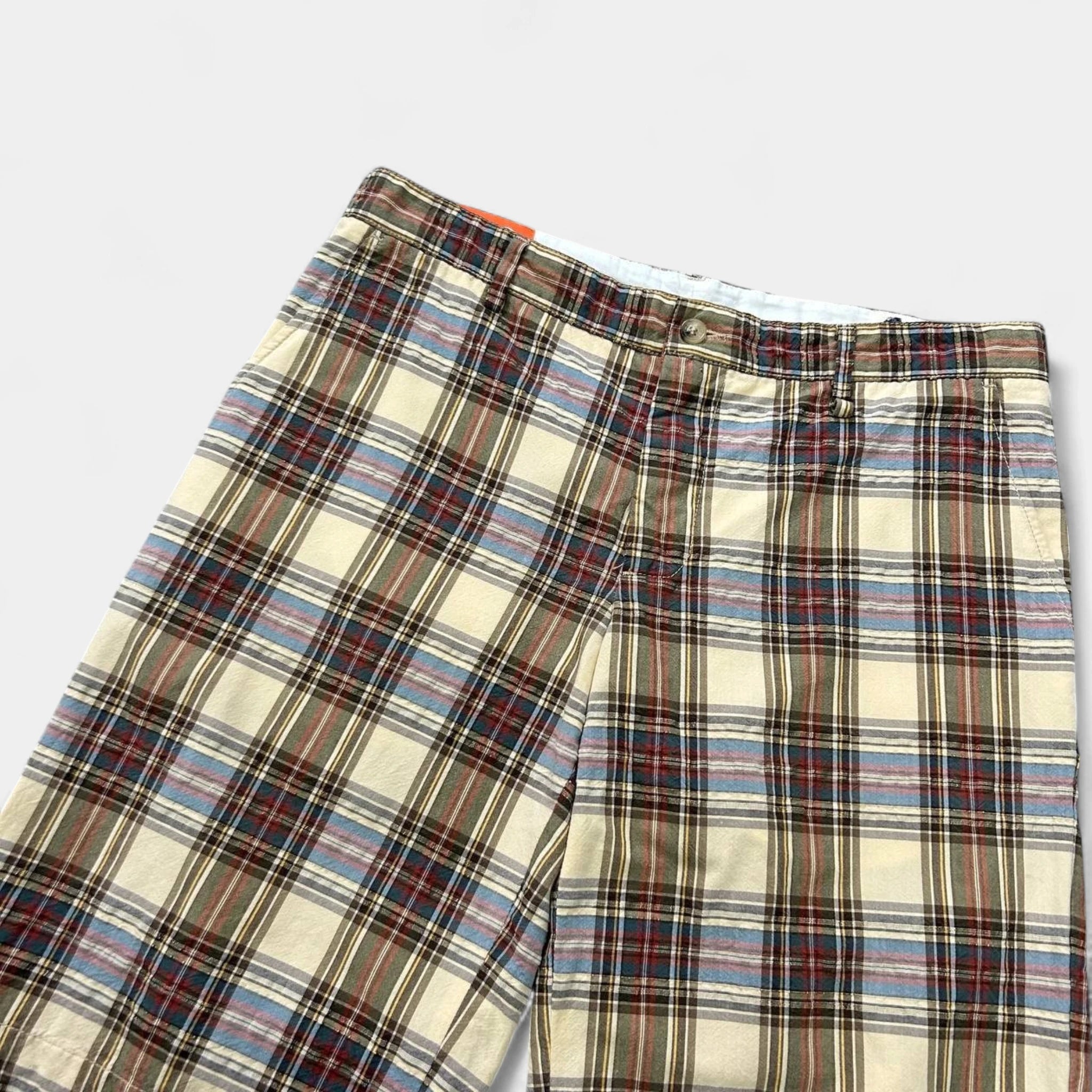 Dolce & Gabbana Yellow Checkered Shorts