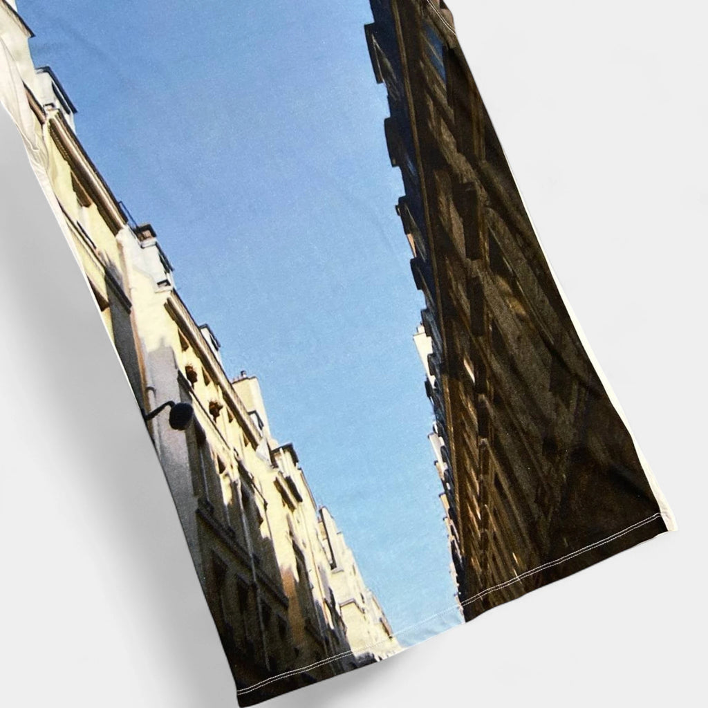 Margiela MM6 Long Sleeveless Paris White T-Shirt