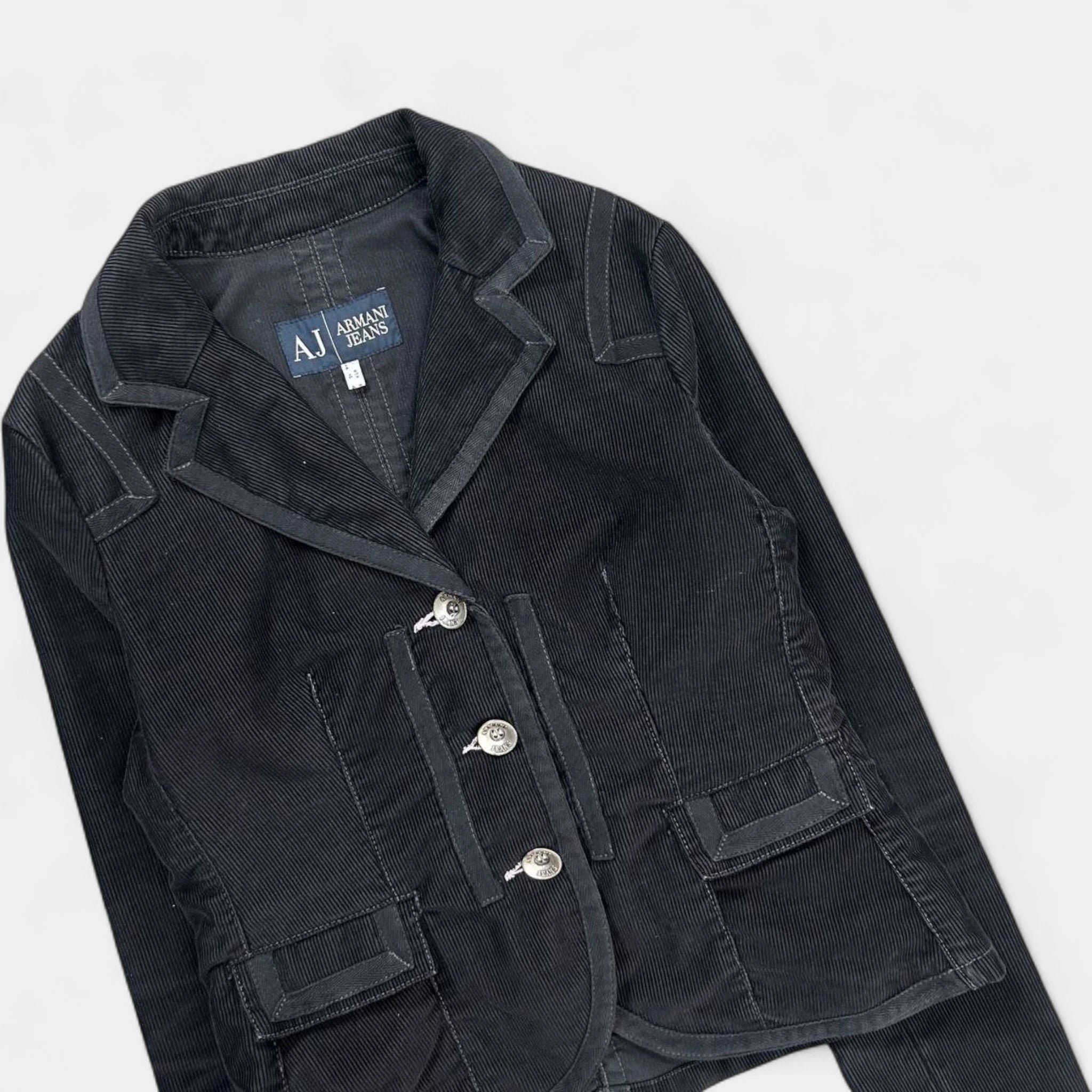Armani Jeans Victorian Black Corduroy Jacket
