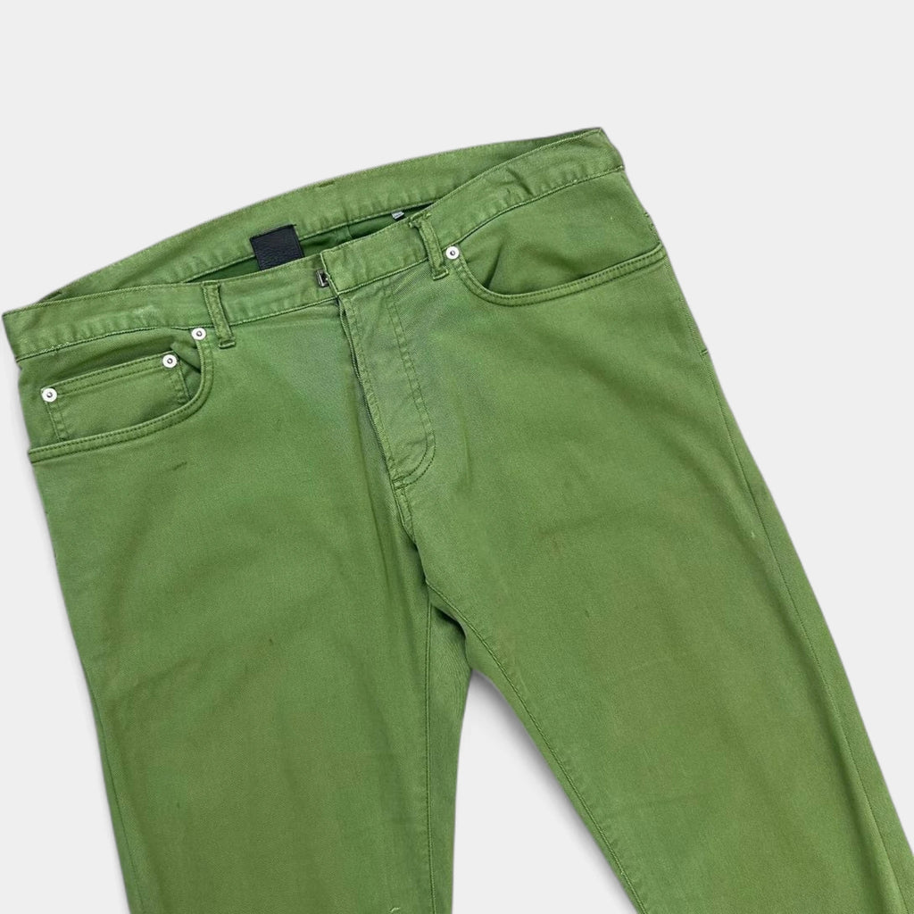 Dior Homme by Hedi Slimane Green Denim Jeans