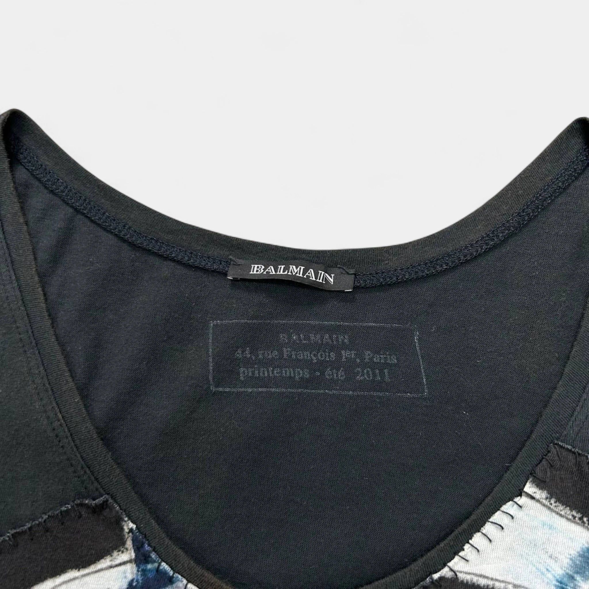 Balmain SS11 Graphic Tanktop by Christophe Decarnin