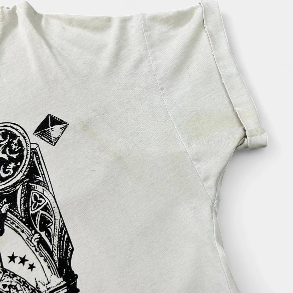 Pierre Balmain SS14 Distressed "Rock Couture" Graphic T-Shirt