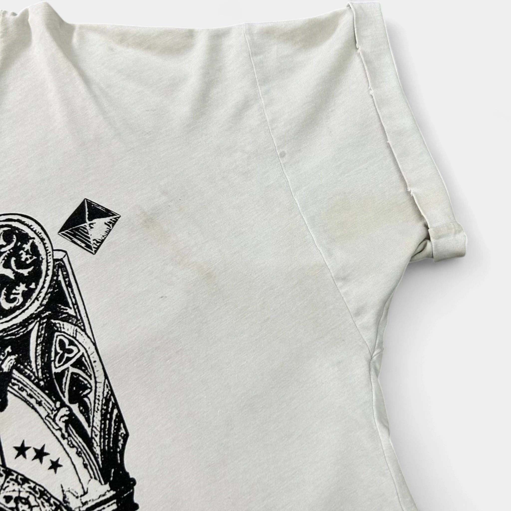 Pierre Balmain SS14 Distressed "Rock Couture" Graphic T-Shirt