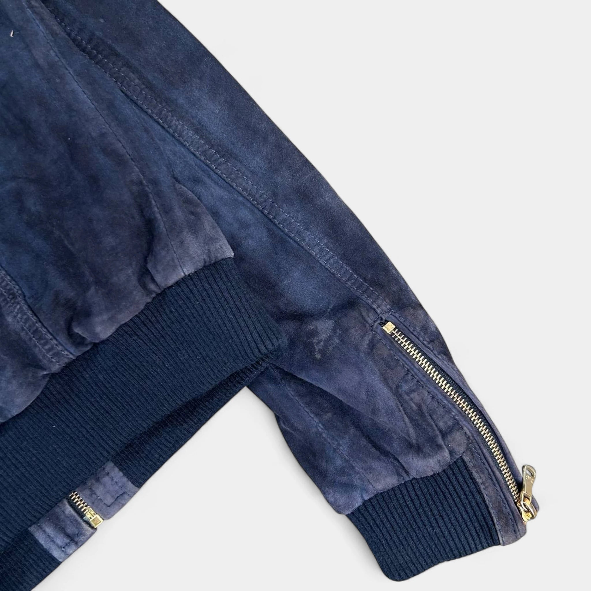 Dolce & Gabbana 2000´s Navy Suede Jacket