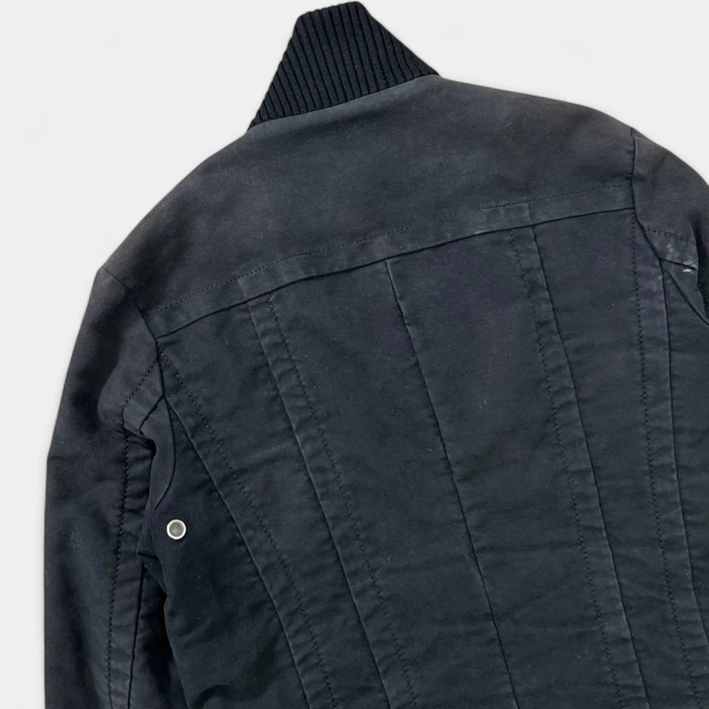 Armani Classic Long Button Navy Coat