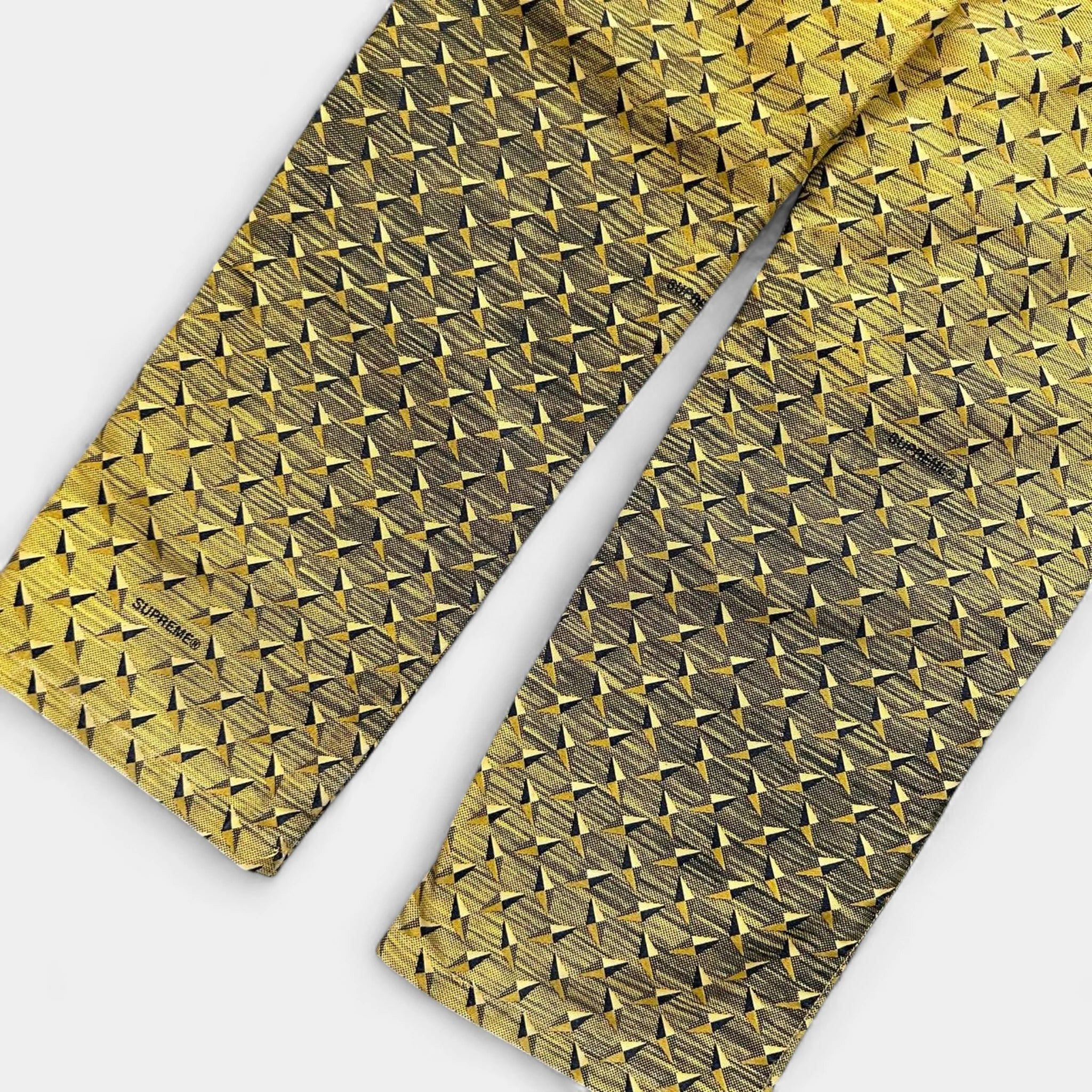 Supreme SS19 Diamond Plate Double Knee Yellow Pants