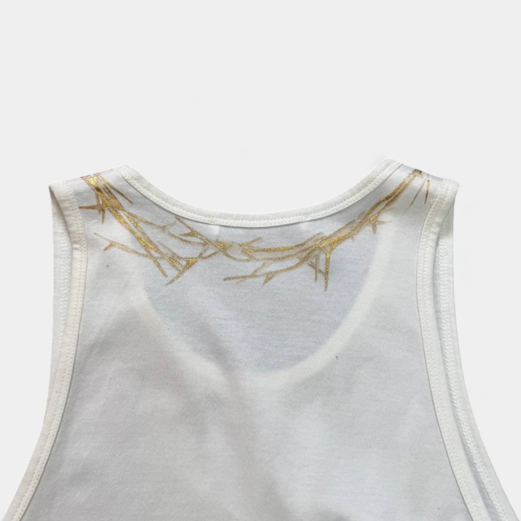 Givenchy Riccardo Tisci Gold Crown of Thorns Tank Top