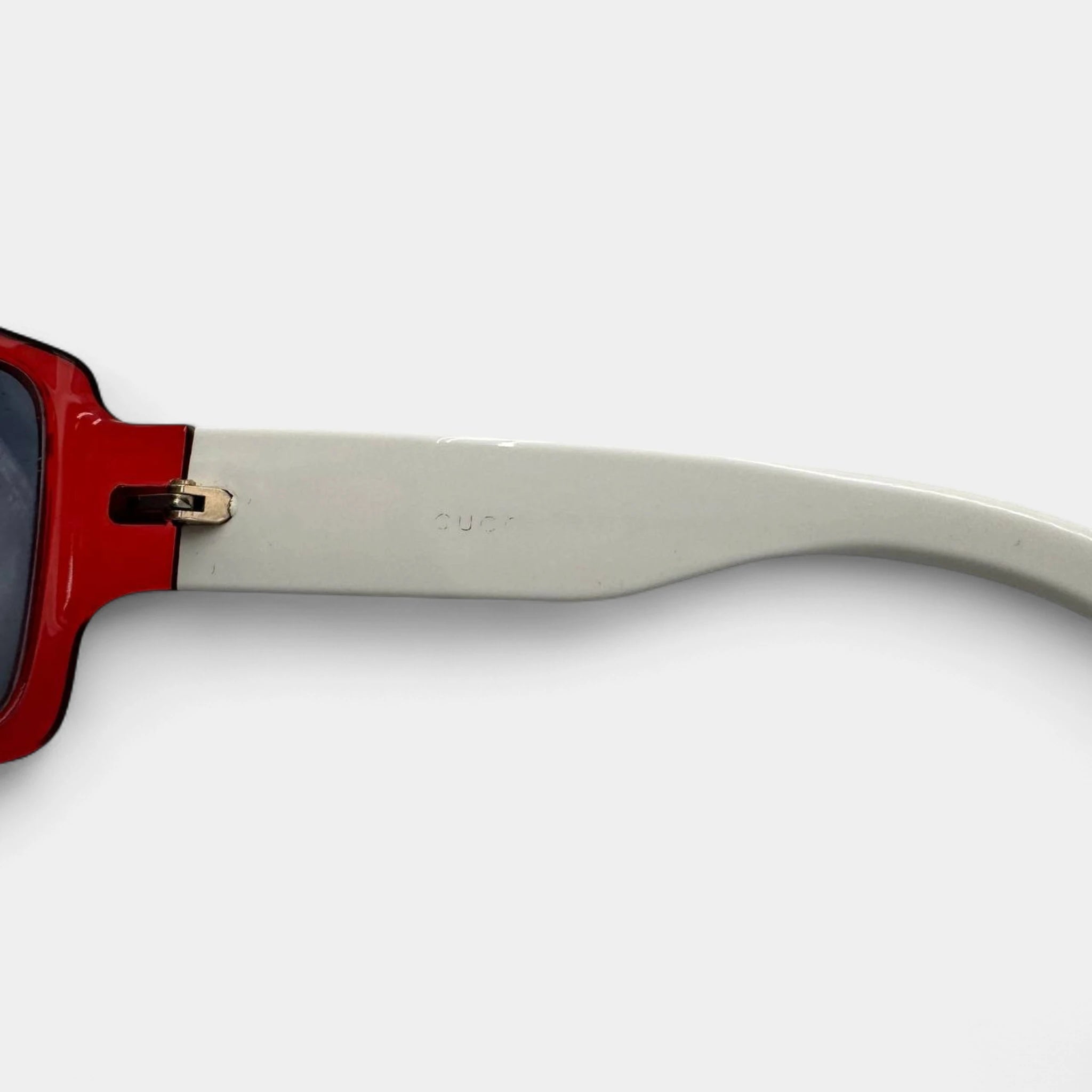 Gucci 2010s Red Frame Sunglasses