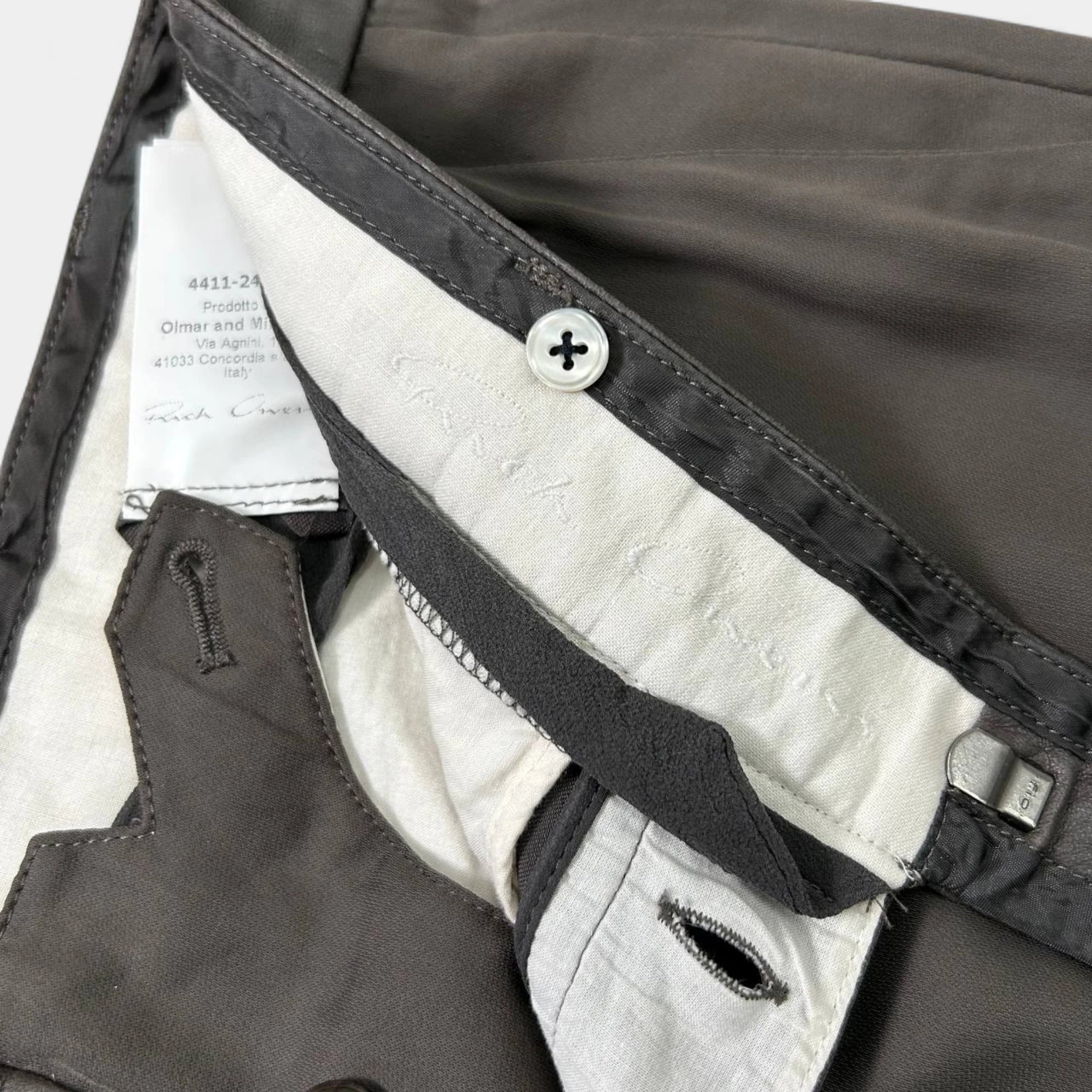 Rick Owens 3/4 Length Brown Suit Pants