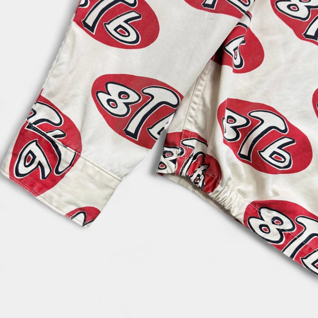 Kapital '8T6' Print Logo Trucker Zip Jacket