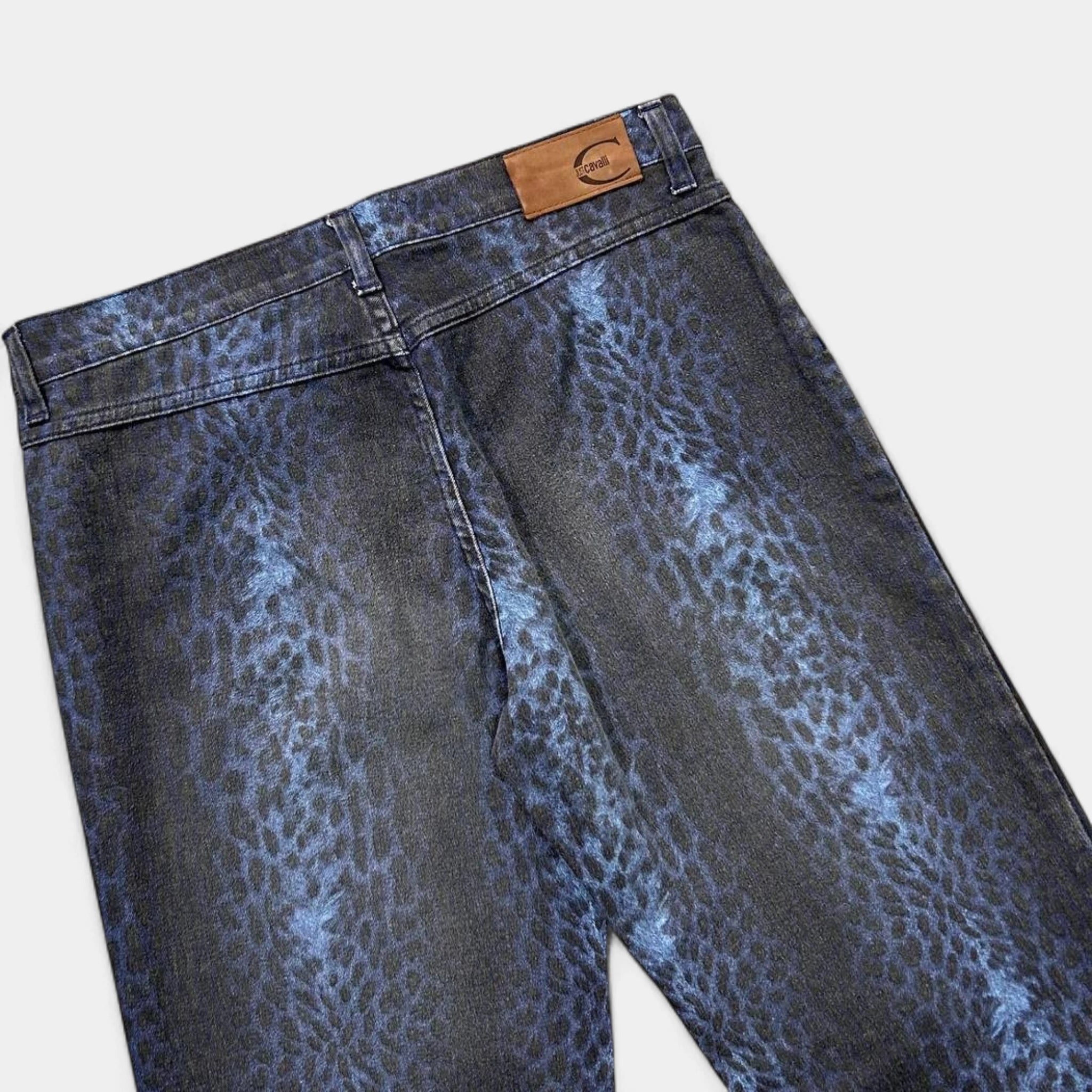 Just Cavalli Dark Blue Leopard Pants