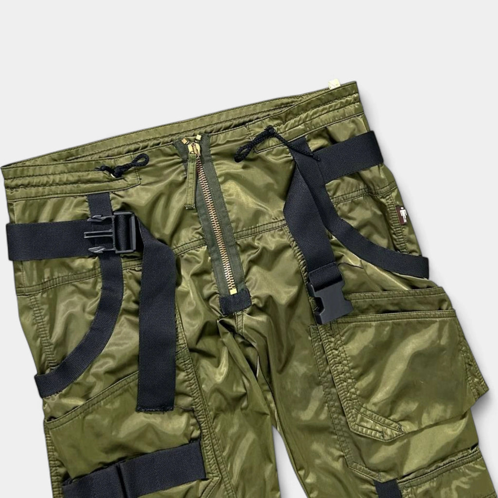 Jean Paul Gaultier AW03 Satin Green Cargo Pants