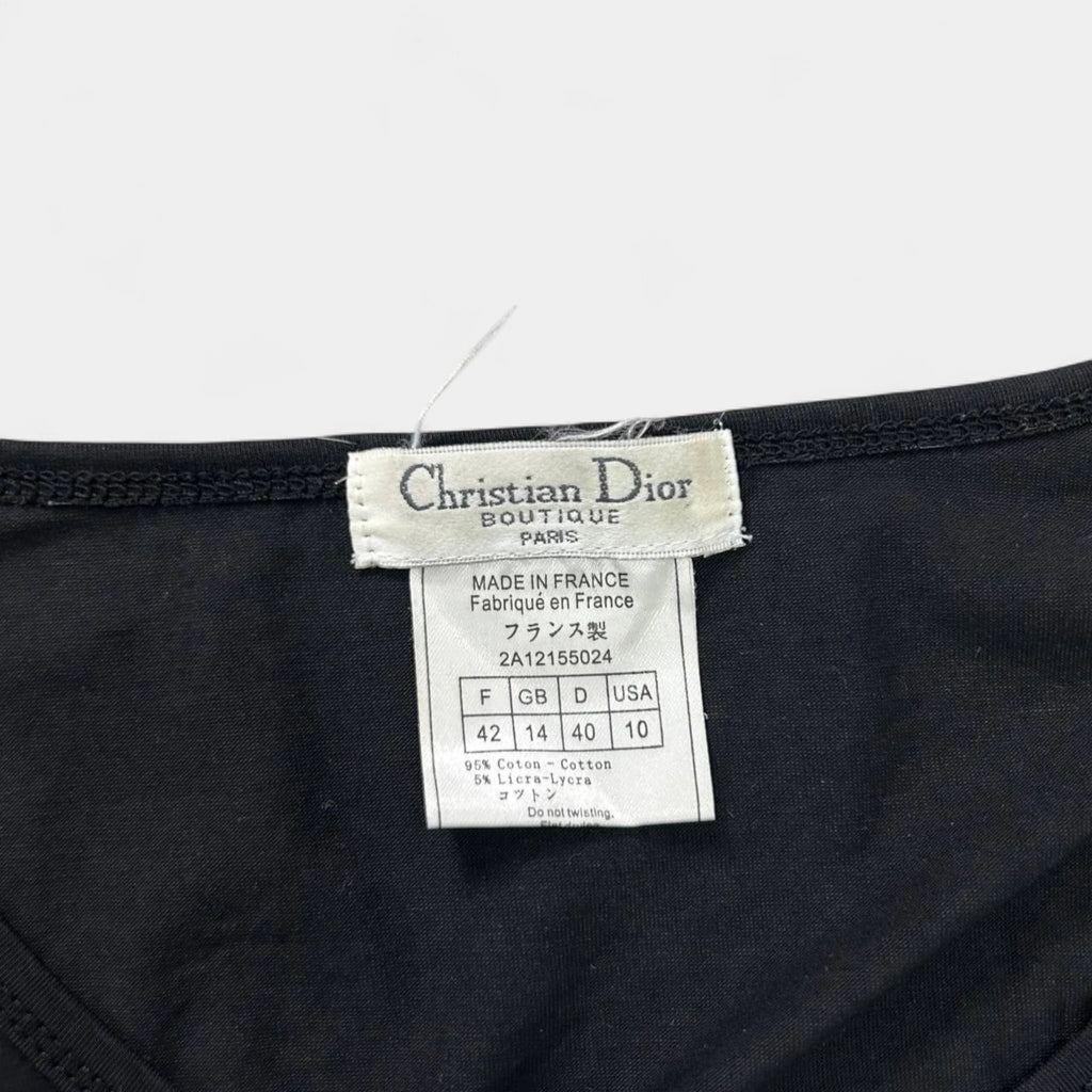 Christian Dior 2000s Gold and Silver Longsleeve Top