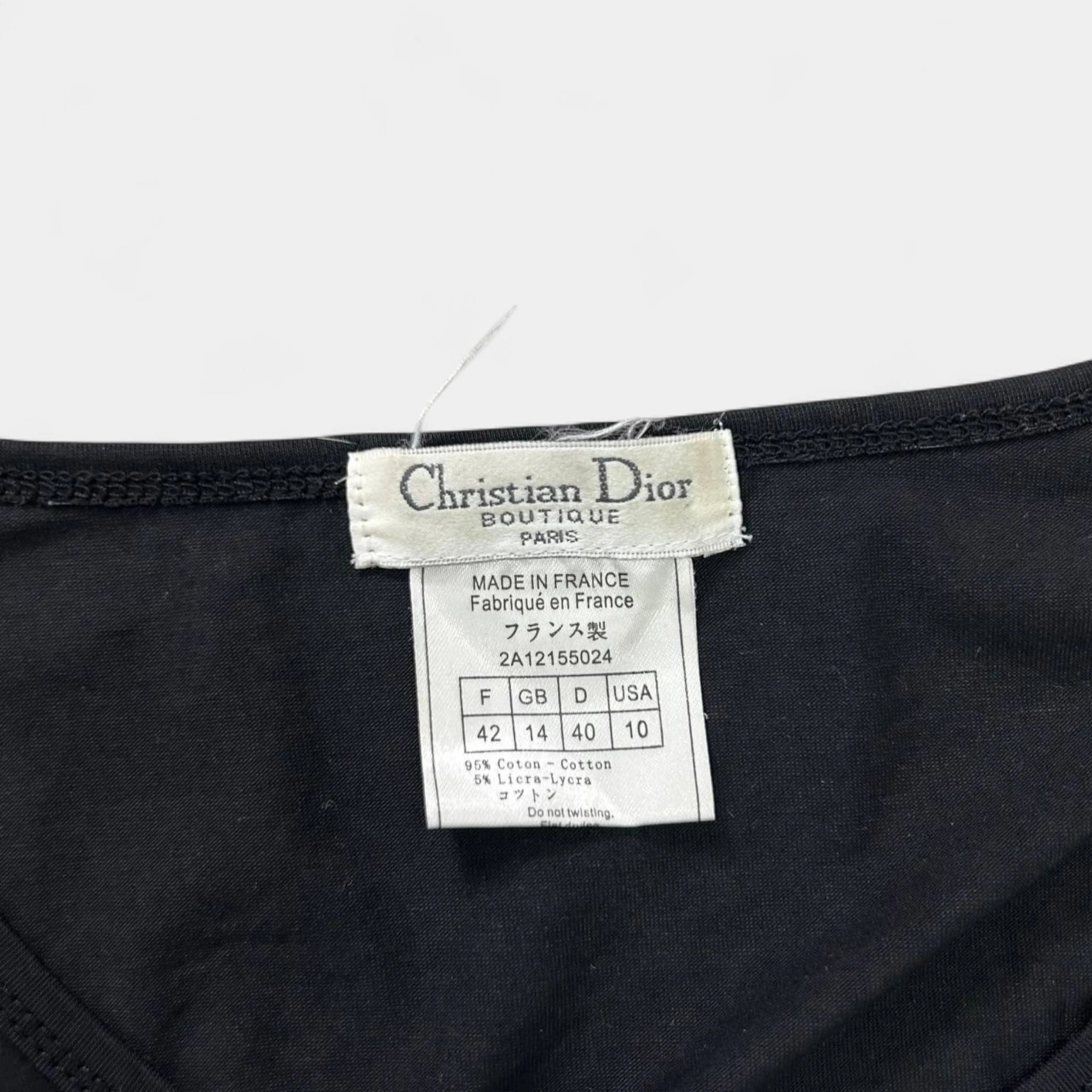 Christian Dior 2000s Gold and Silver Longsleeve Top