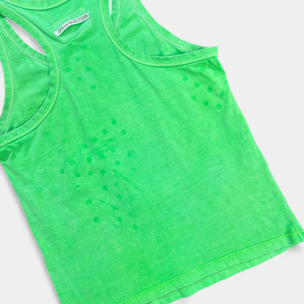 Jean Paul Gaultier Vintage Graphic Green Tanktop