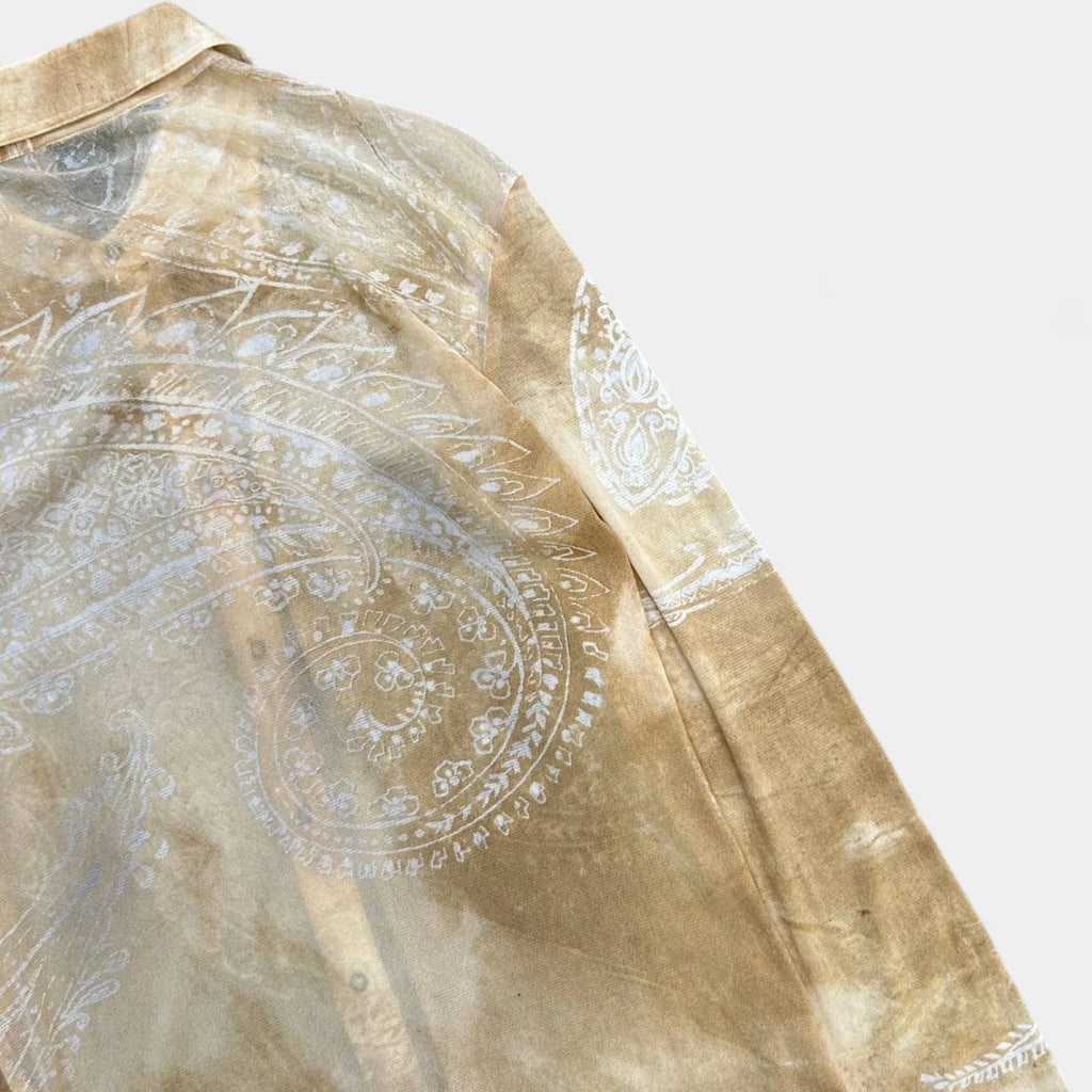 Just Cavalli Bandana Yellow Mesh Shirt