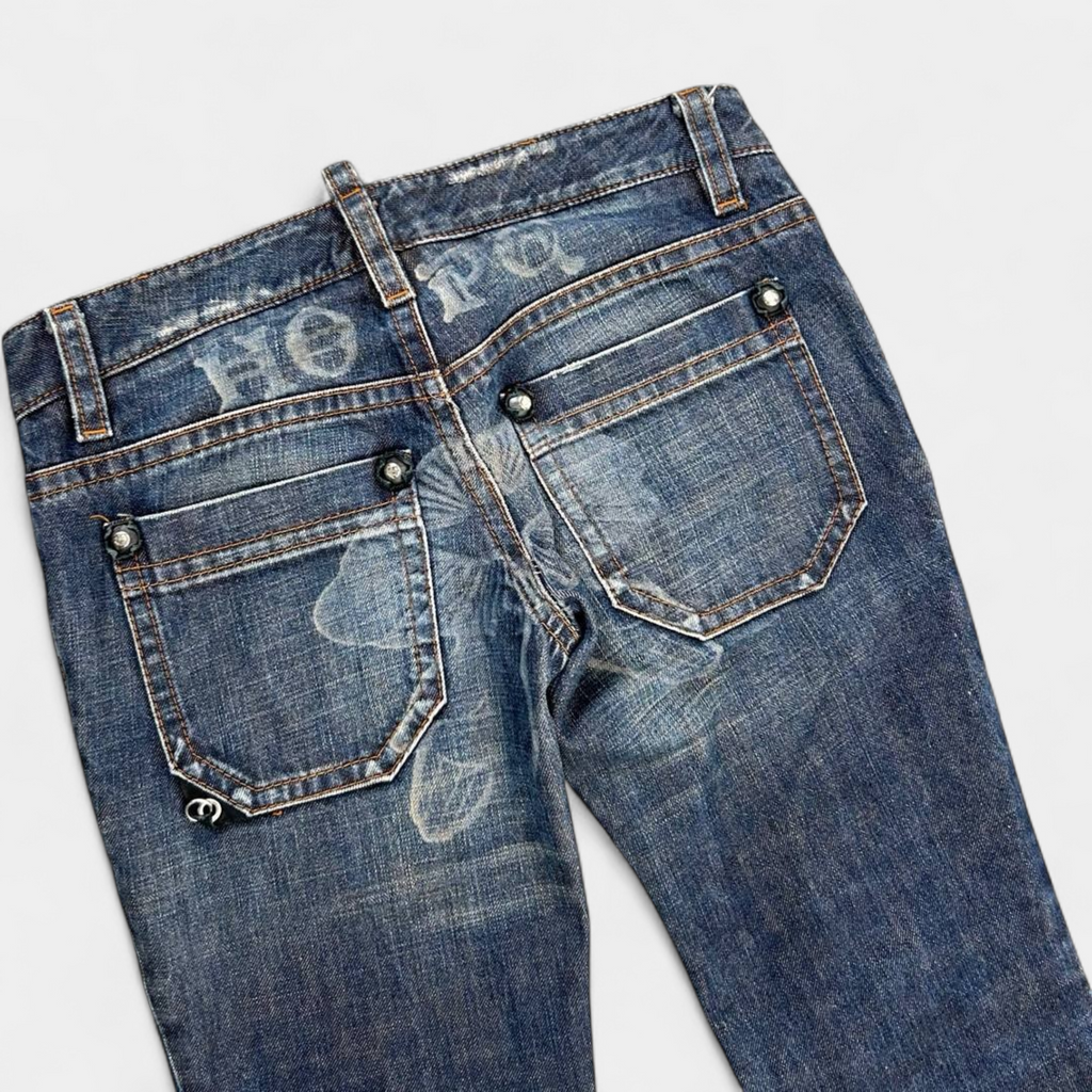 Dsquared2 FW2005 "I Love Jesus" Patchwork Denim