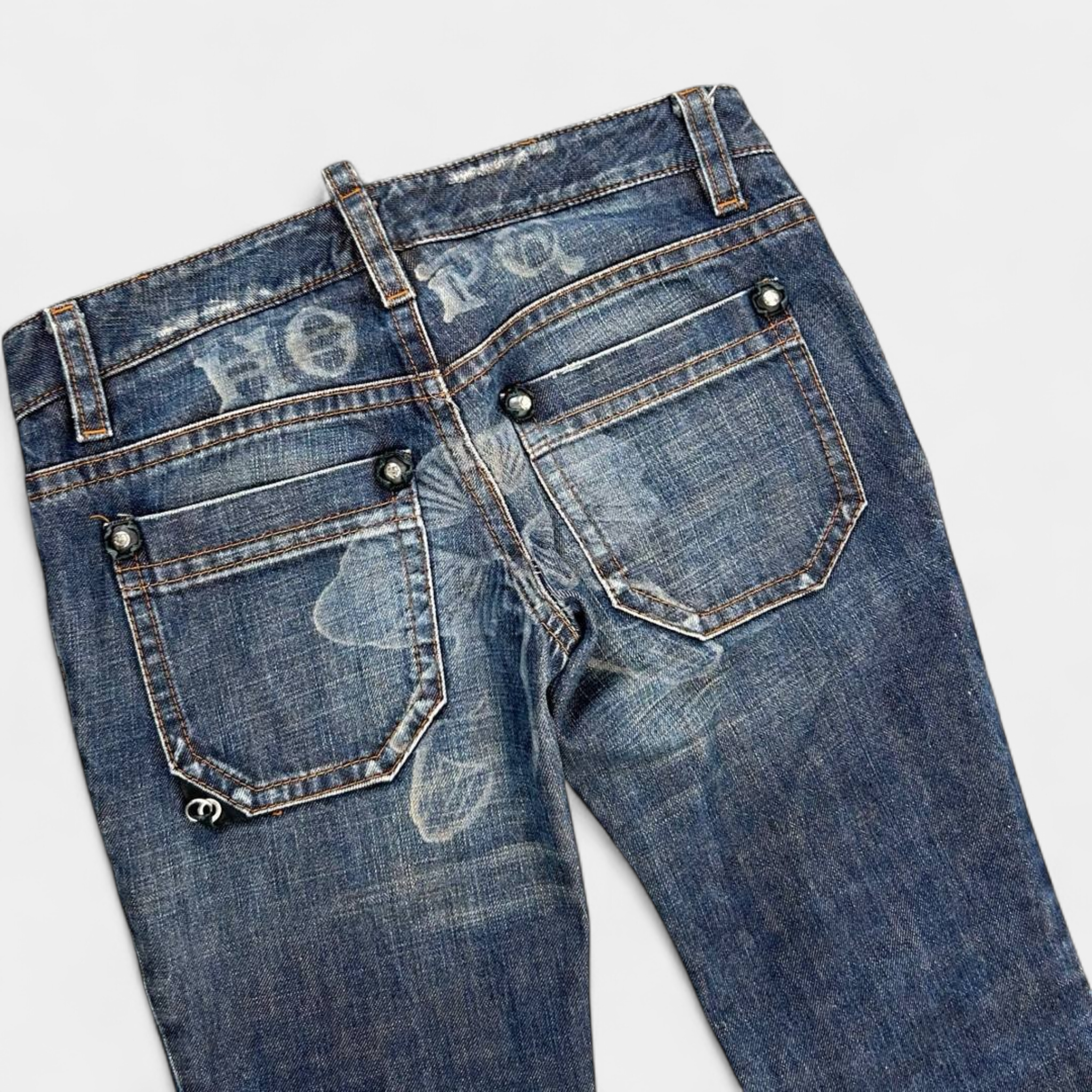 Dsquared2 FW2005 "I Love Jesus" Patchwork Denim