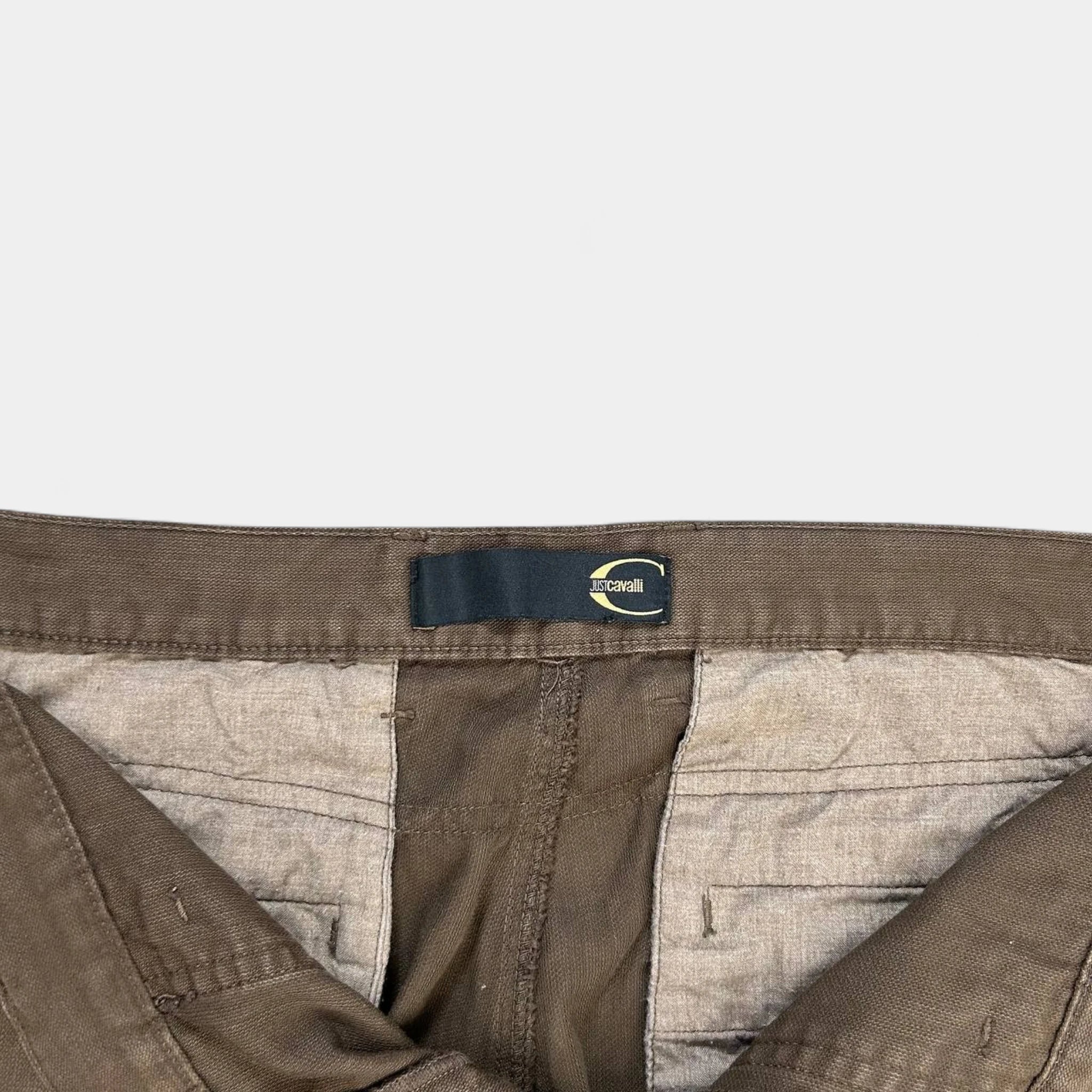 Just Cavalli Brown Flared Pants