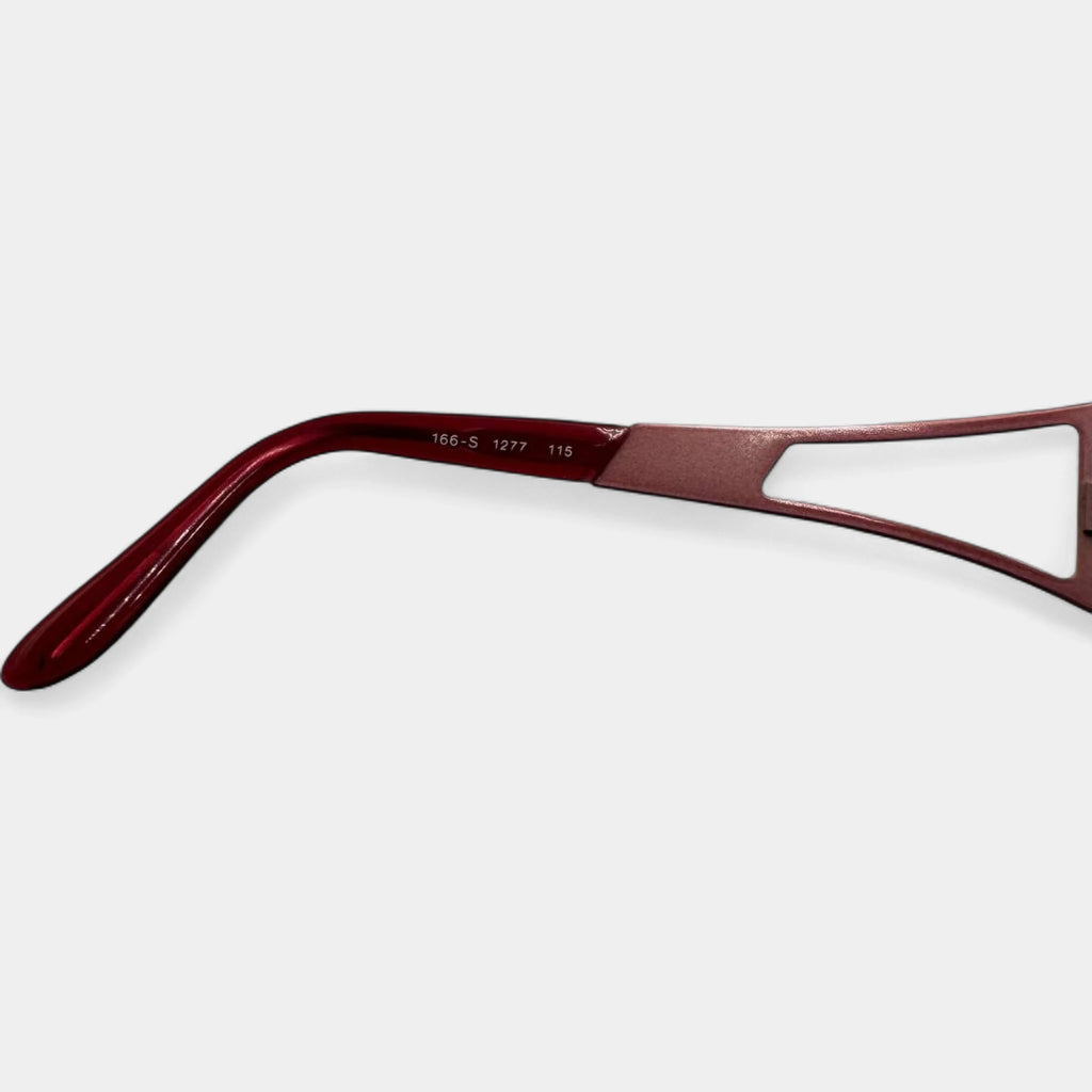 Emporio Armani 2000s Red Sport Shield Sunglasses