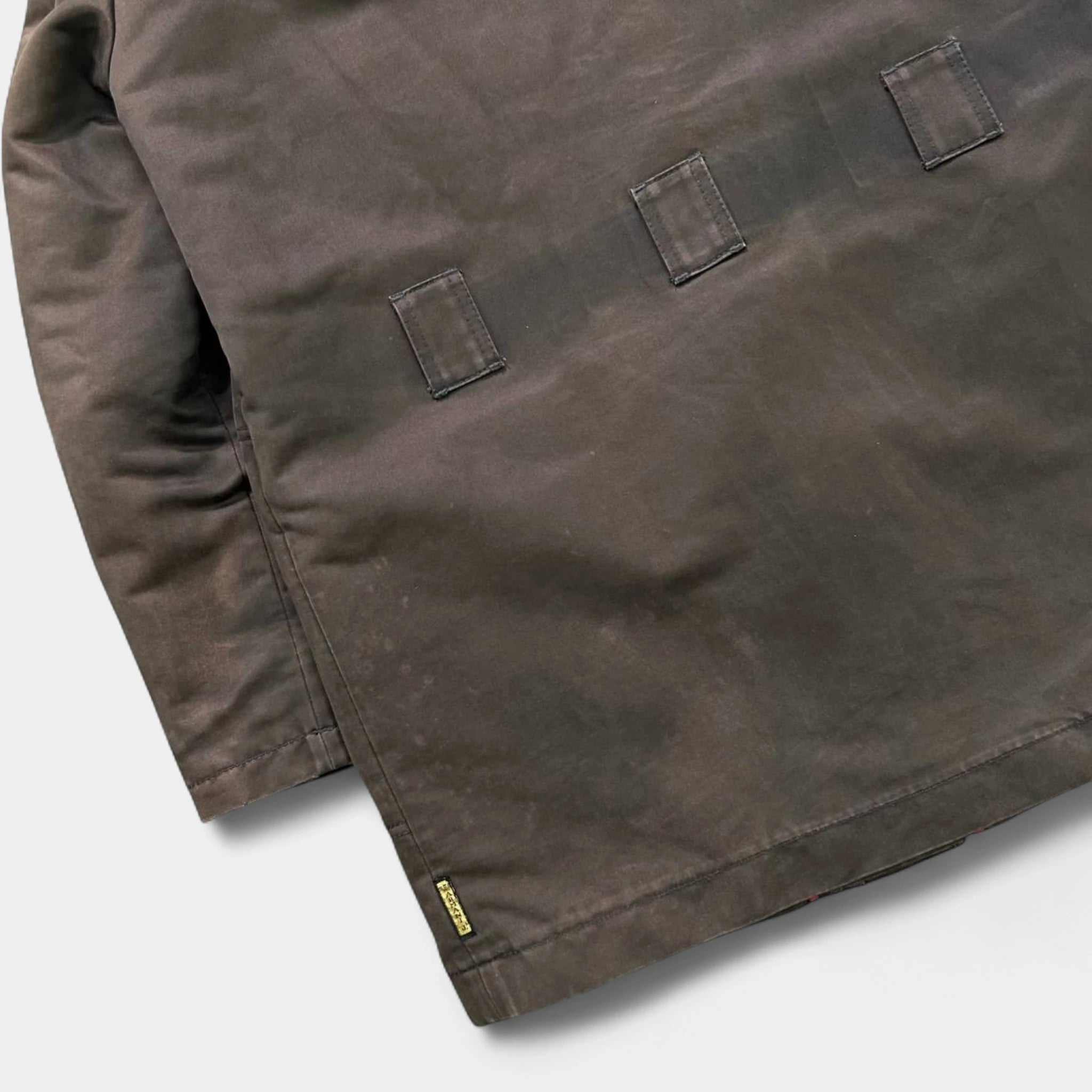 Armani Jeans Military Washed Green Long Coat