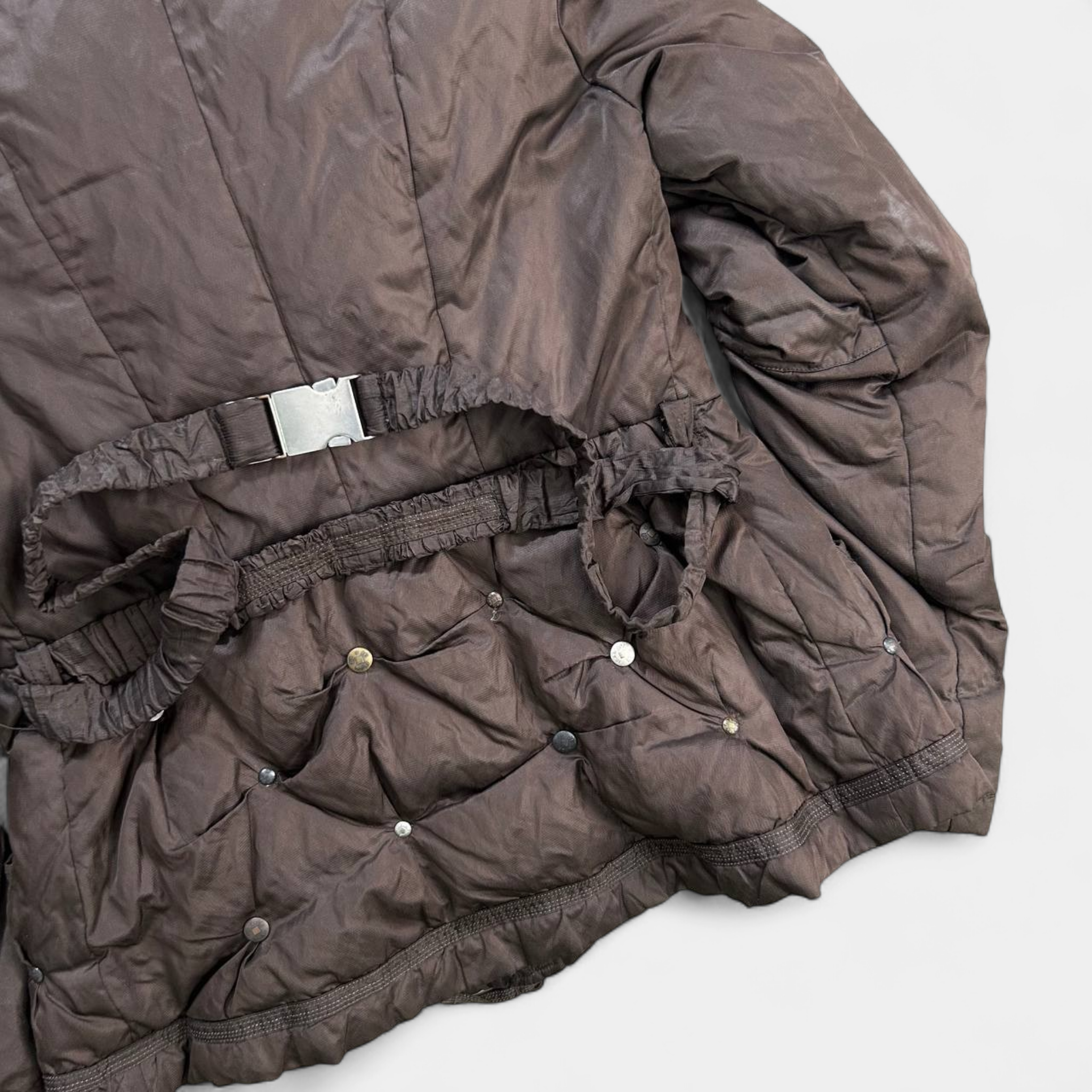 Marithé + François Girbaud Fur Collar Brown Jacket