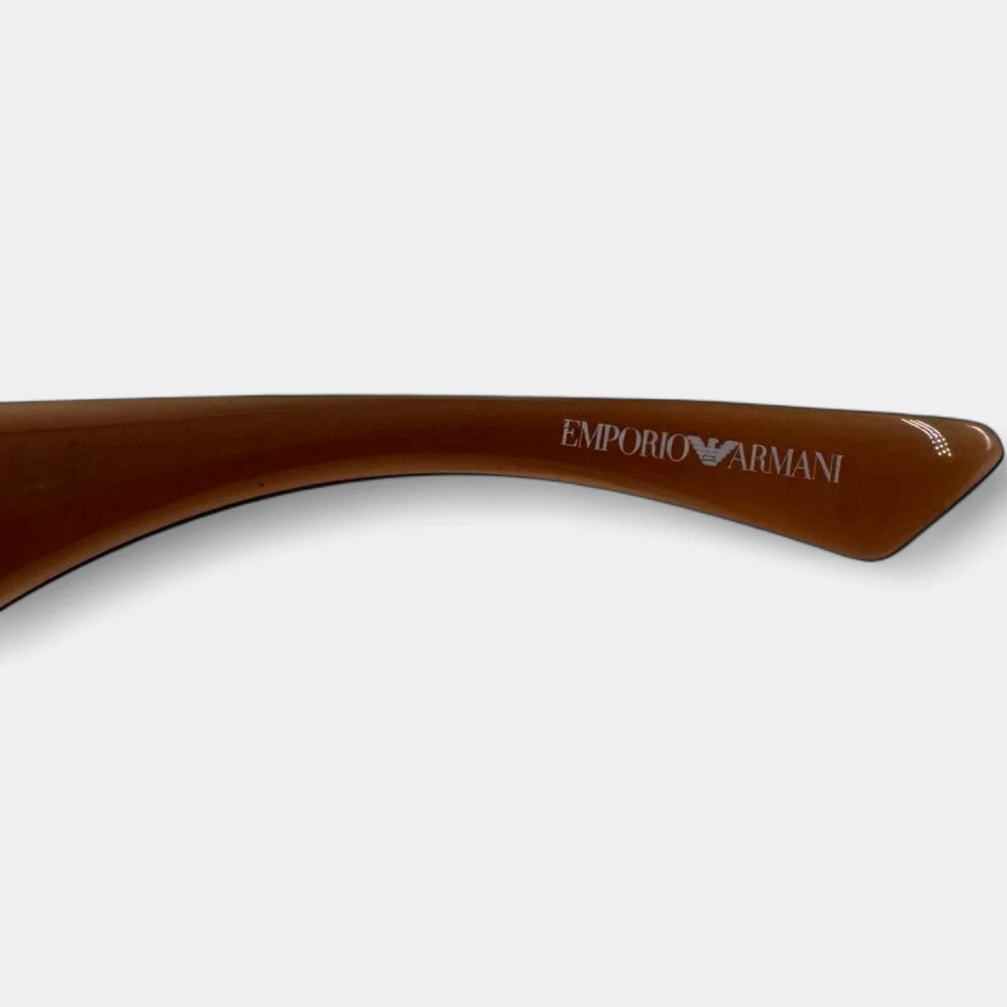 Emporio Armani 2000s Brown Visor Shield Sunglasses