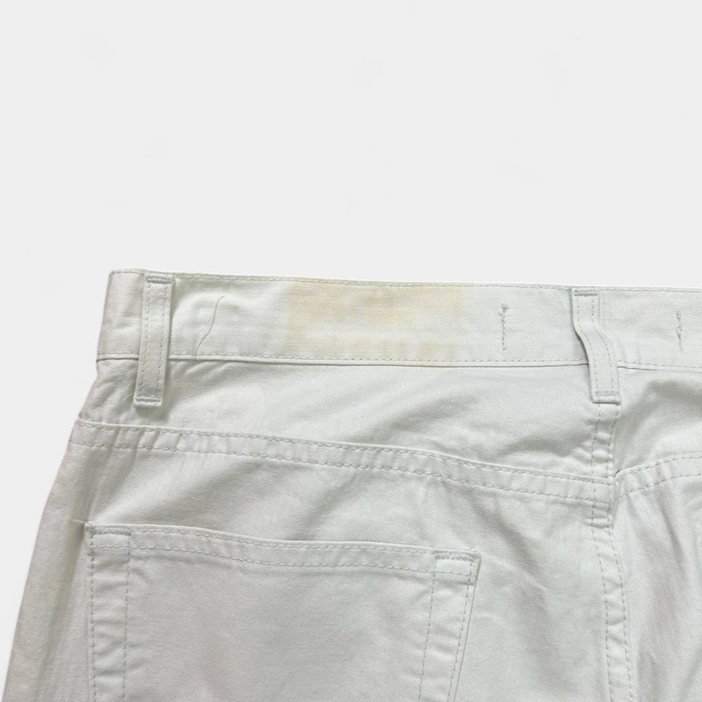 Just Cavalli Flared White Cotton Pants