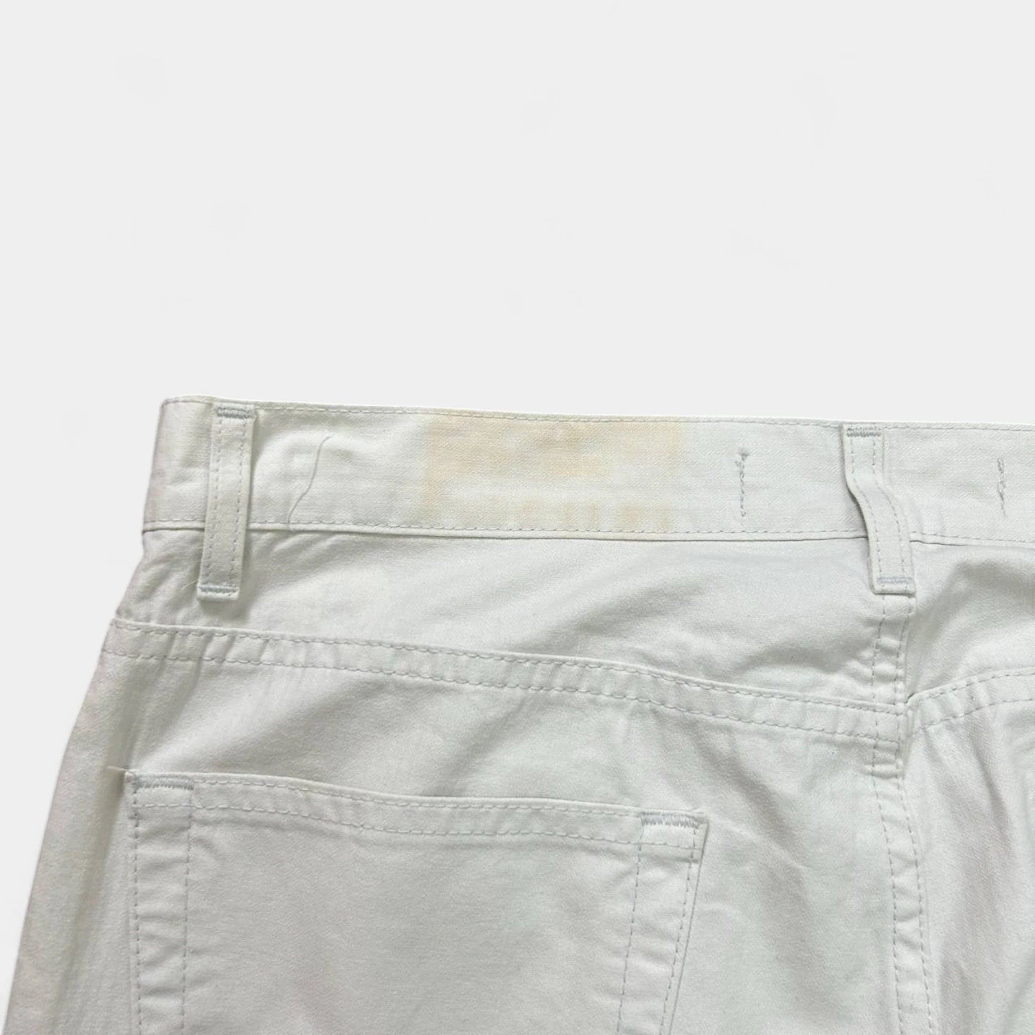 Just Cavalli Flared White Cotton Pants