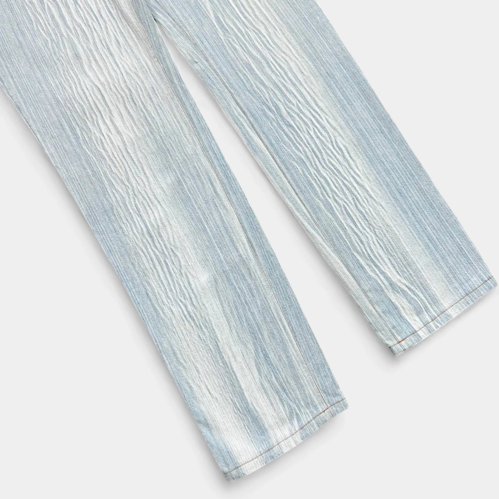 Just Cavalli Blue Wood Effect Pants