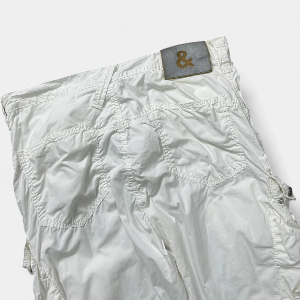 Dolce & Gabbana 2000s Cargo White Pants