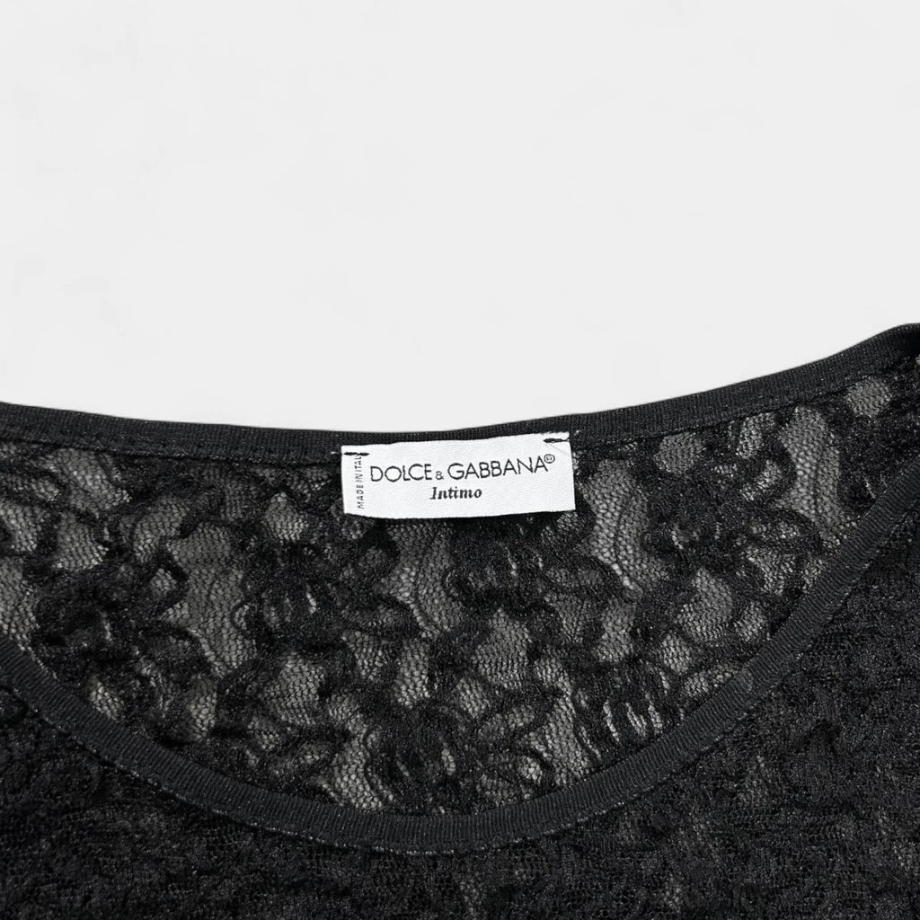 Dolce & Gabbana Intimo Elegant Black T-Shirt