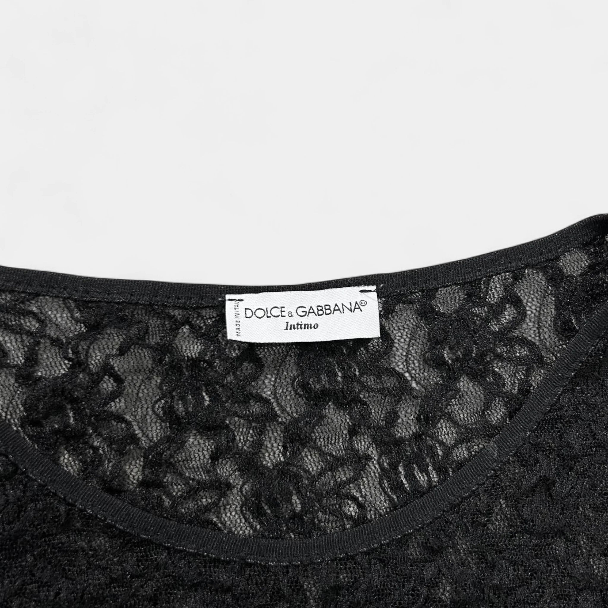 Dolce & Gabbana Intimo Elegant Black T-Shirt
