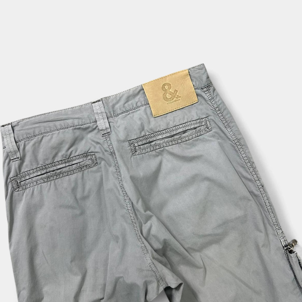 Dolce & Gabbana 2000's Grey Multipocket Cargo Pants
