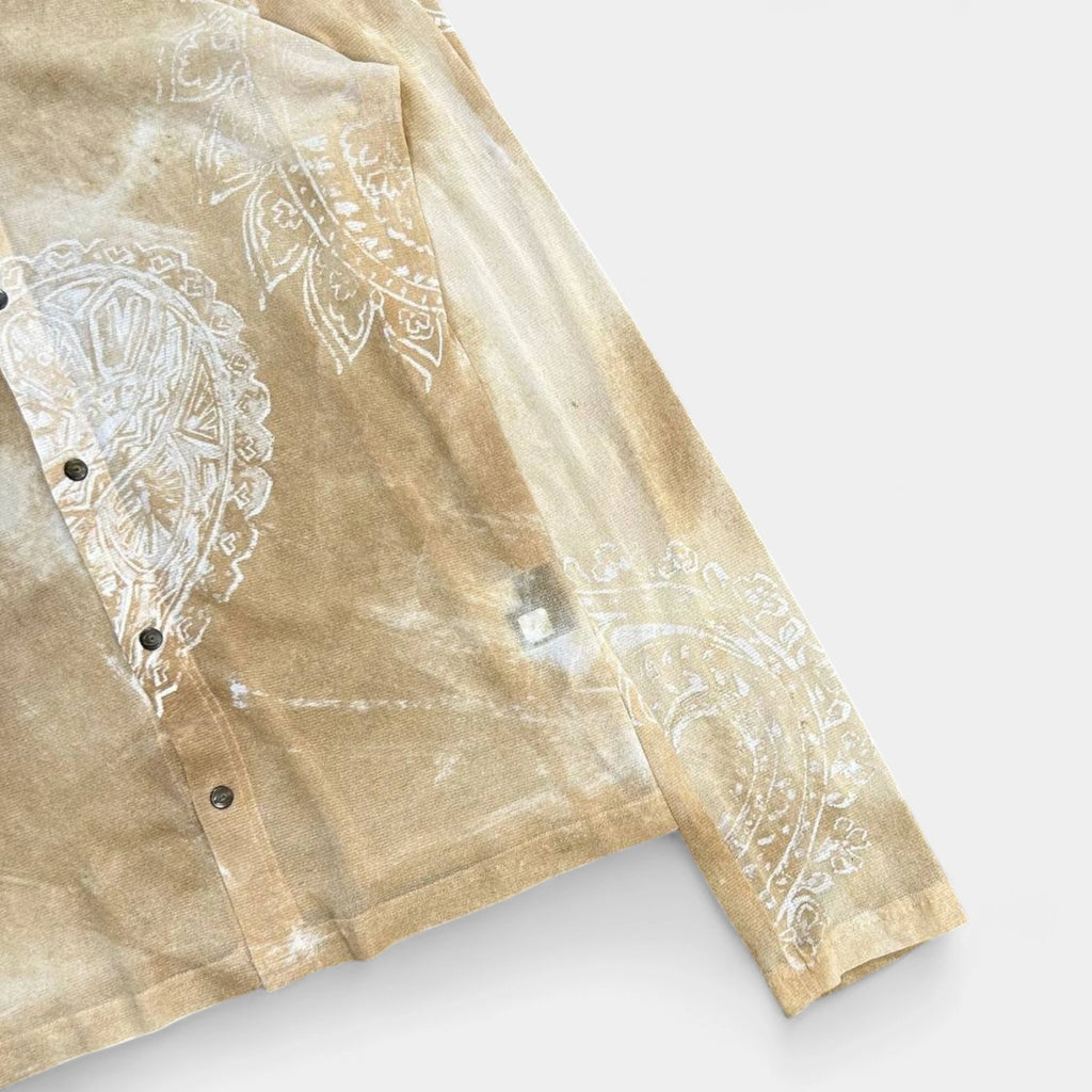 Just Cavalli Bandana Yellow Mesh Shirt