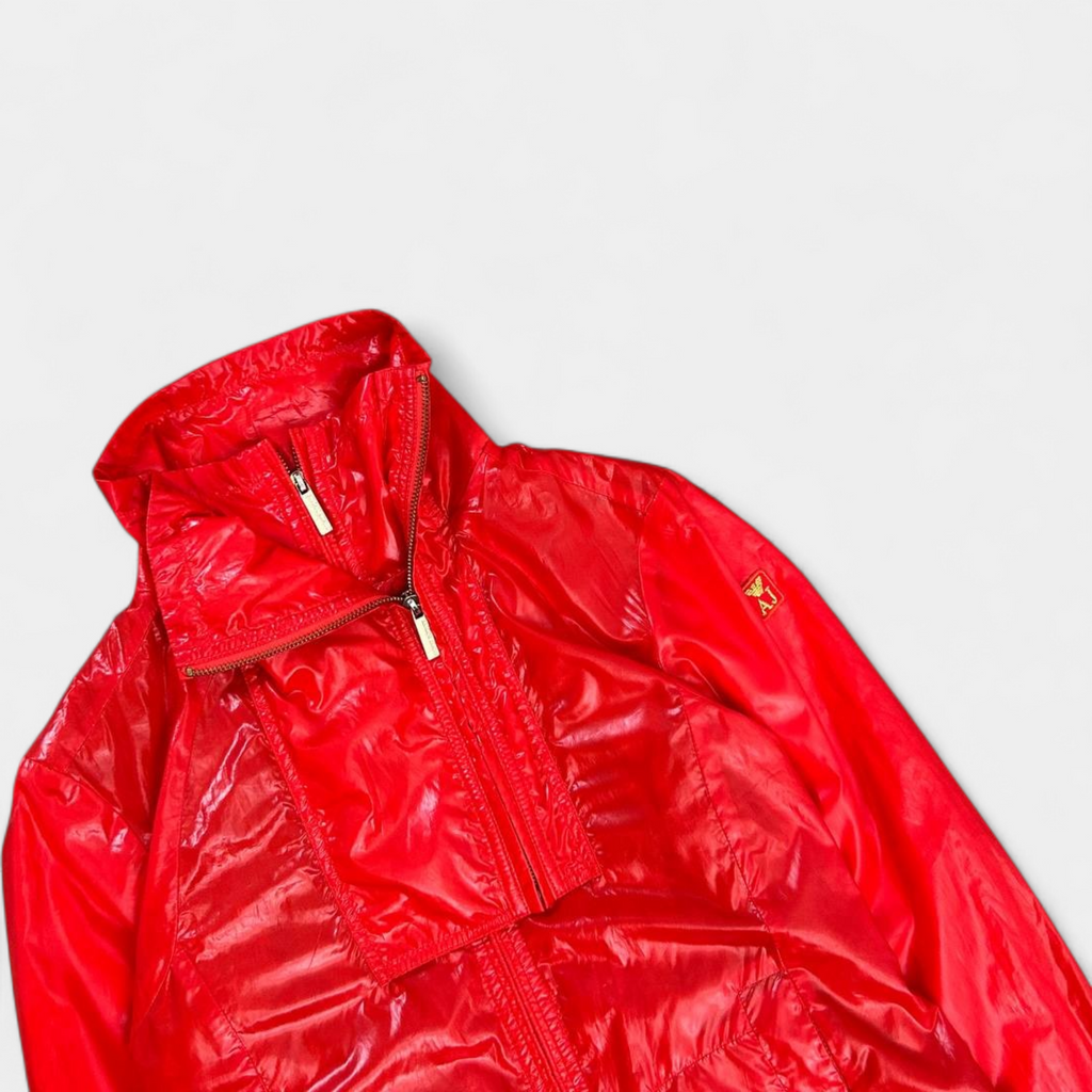 Armani Red Nylon Jacket