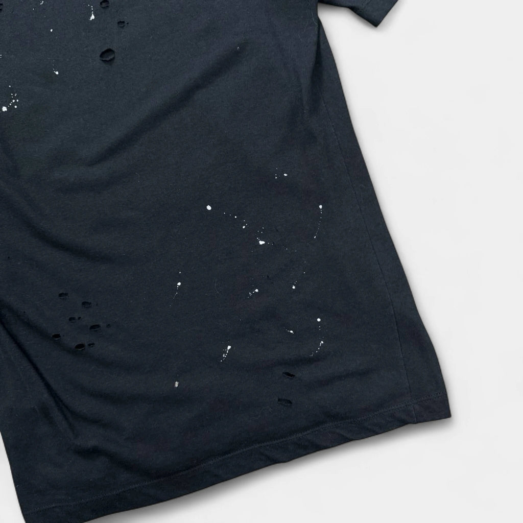 Dsquared2 Distressed Rock-Inspired Black Graphic T-Shirt