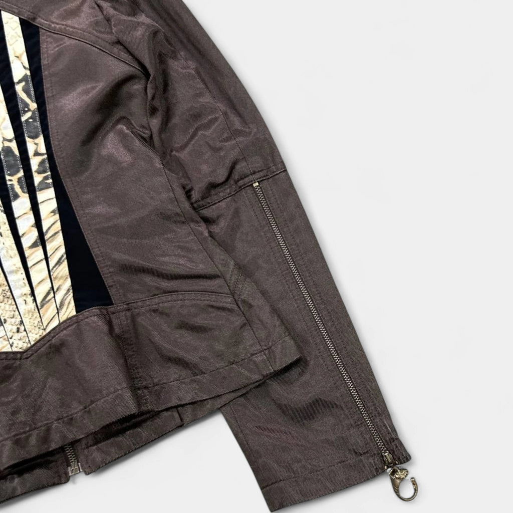 Just Cavalli 2000s Shiny Nylon Blazer Jacket