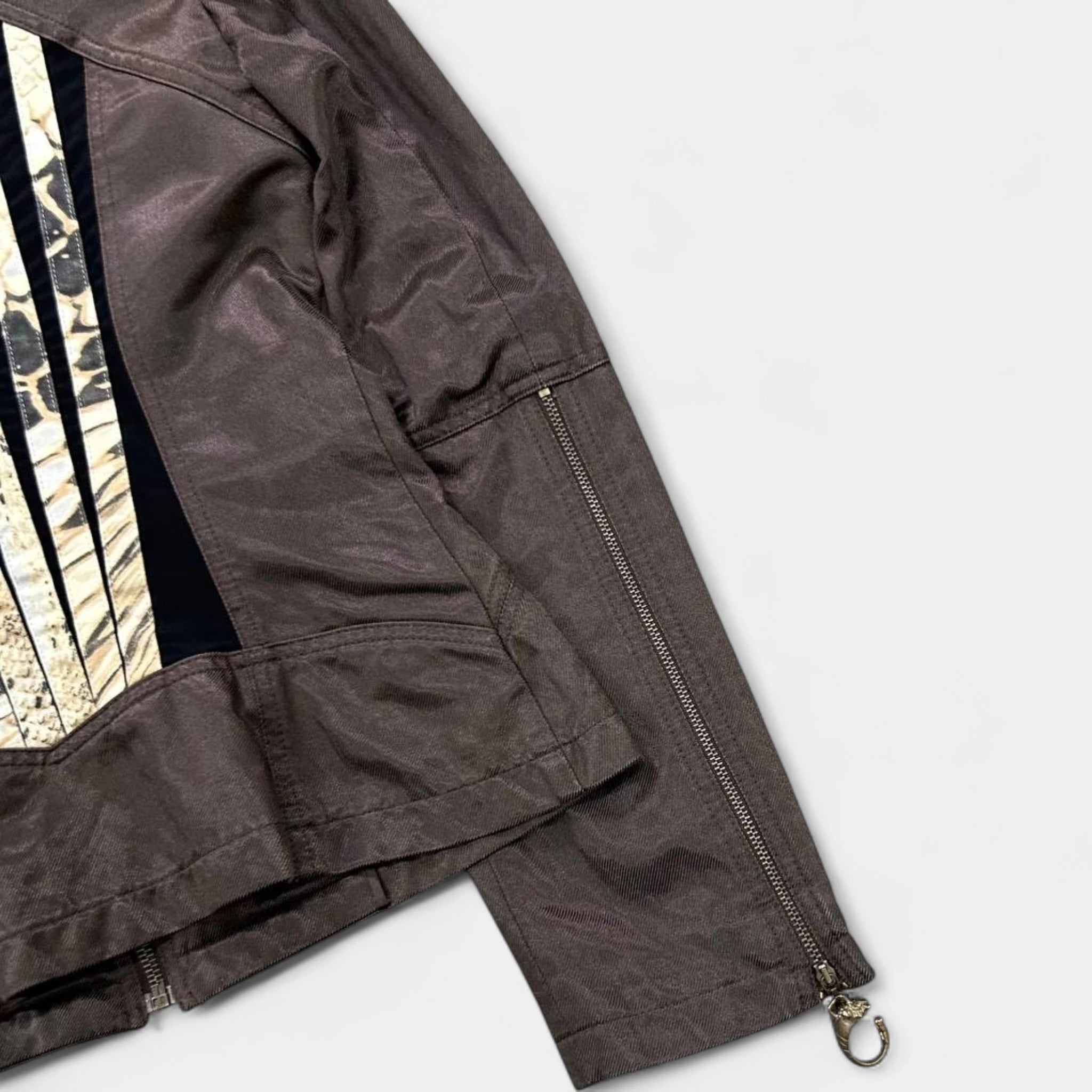 Just Cavalli 2000s Shiny Nylon Blazer Jacket