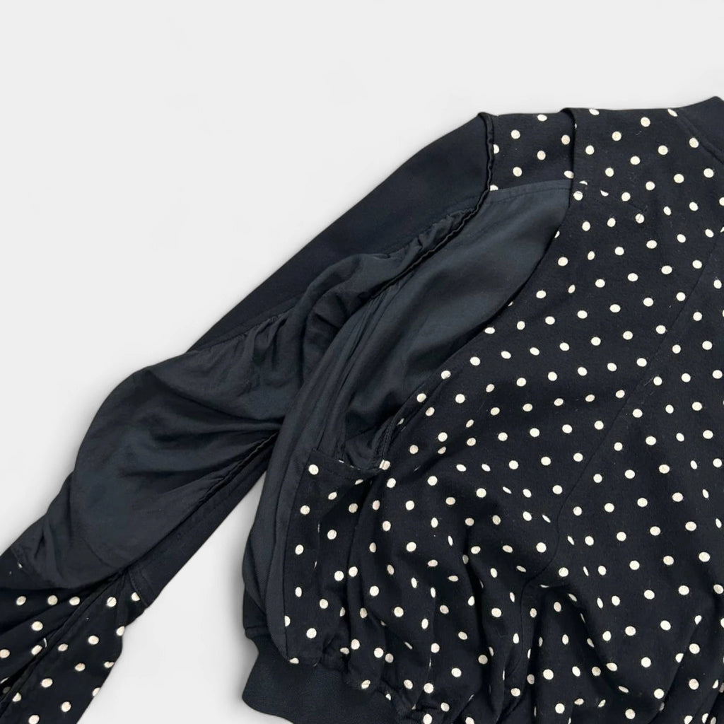 Haider Ackermann SS17 Polka Dot Cropped Bomber Jacket