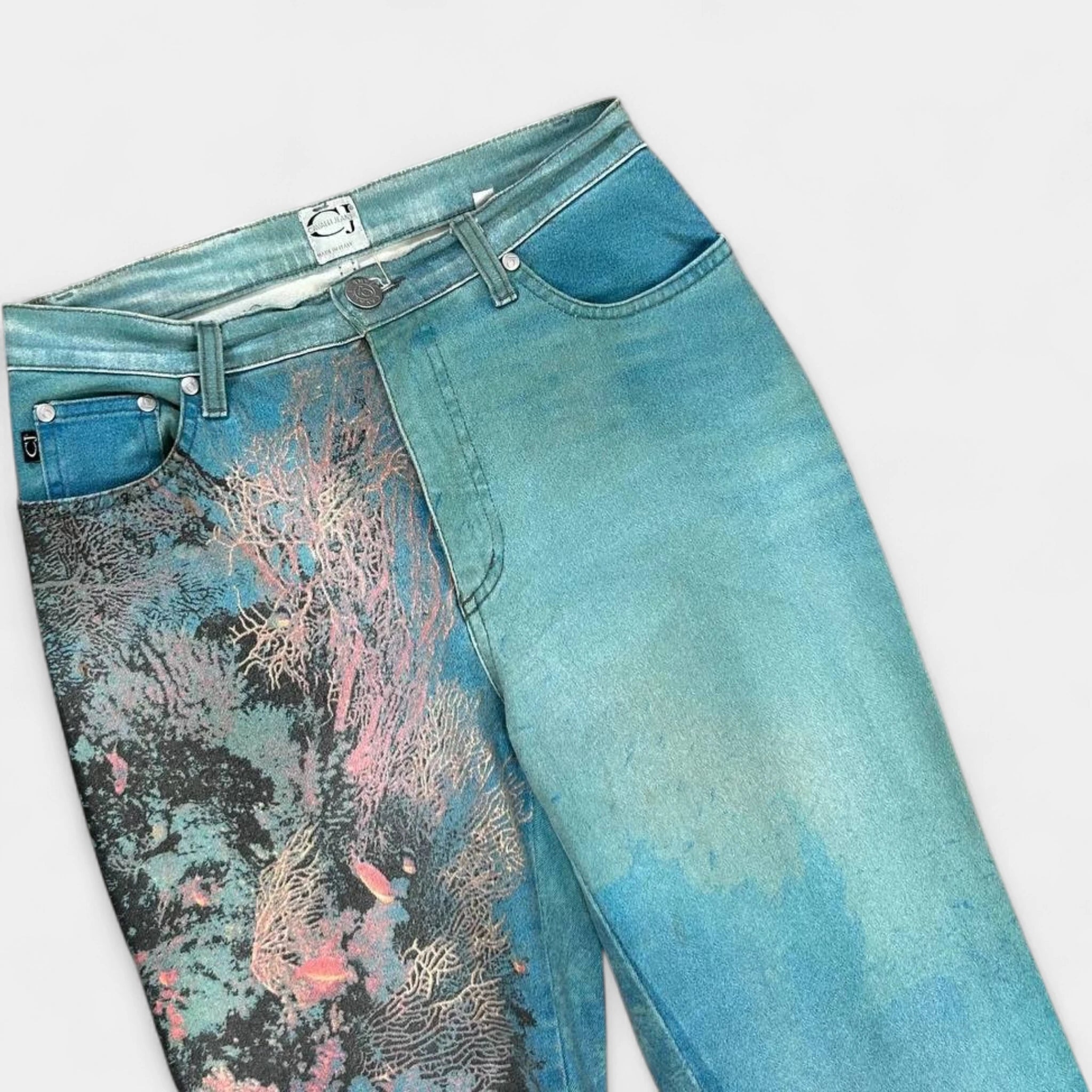 Cavalli 1998 Coral Reef Turquoise Jeans