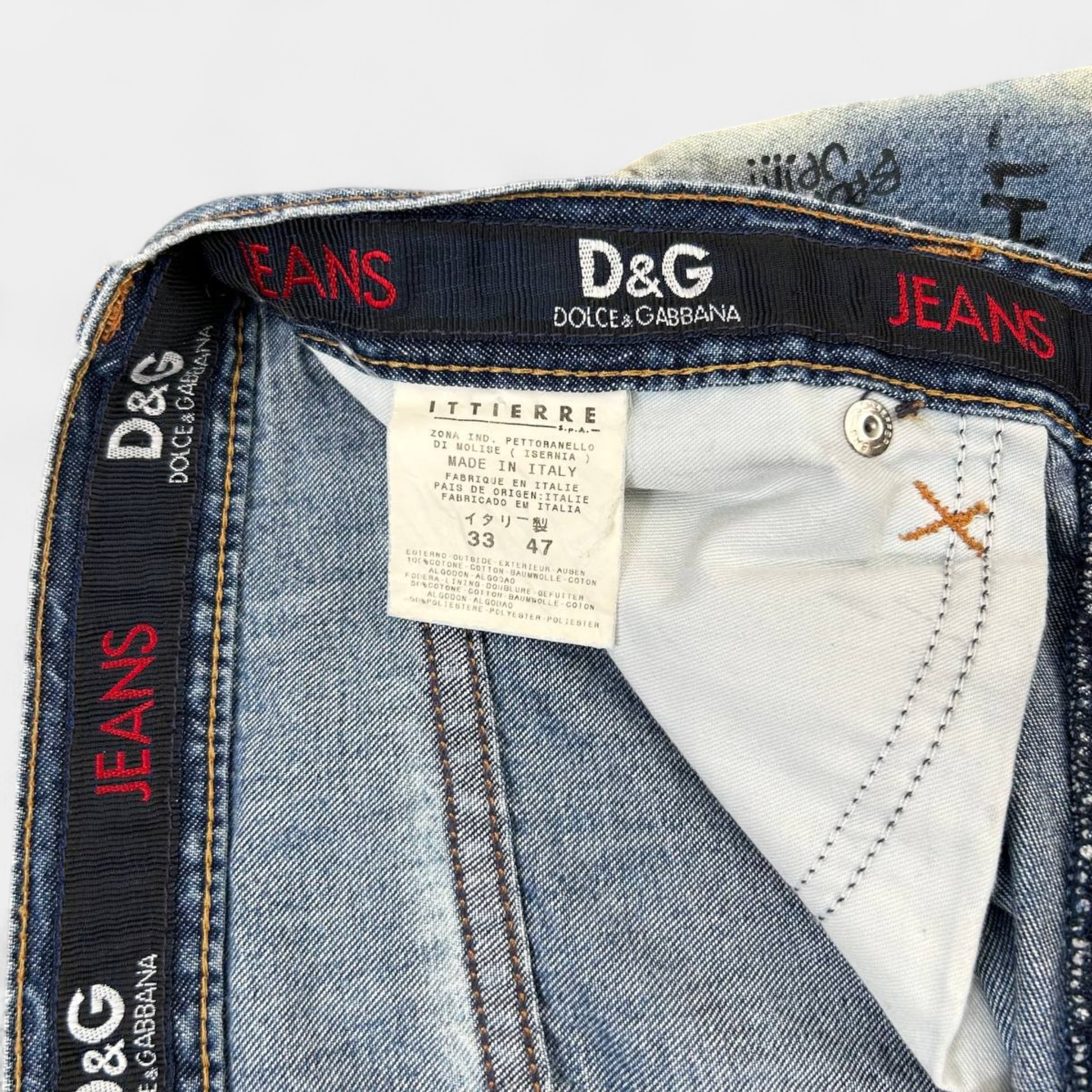 Dolce & Gabbana Scribble Jeans