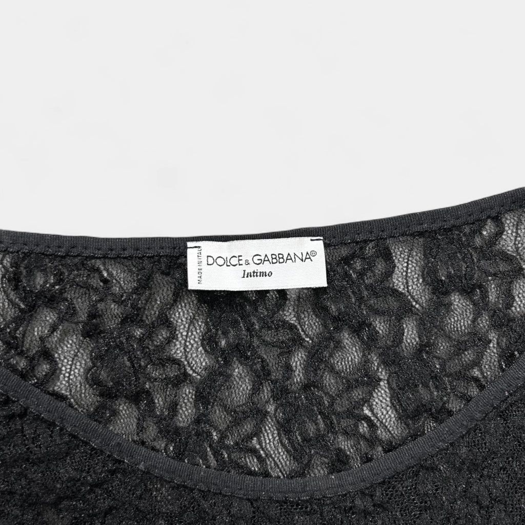 Dolce & Gabbana Intimo Elegant Black T-Shirt