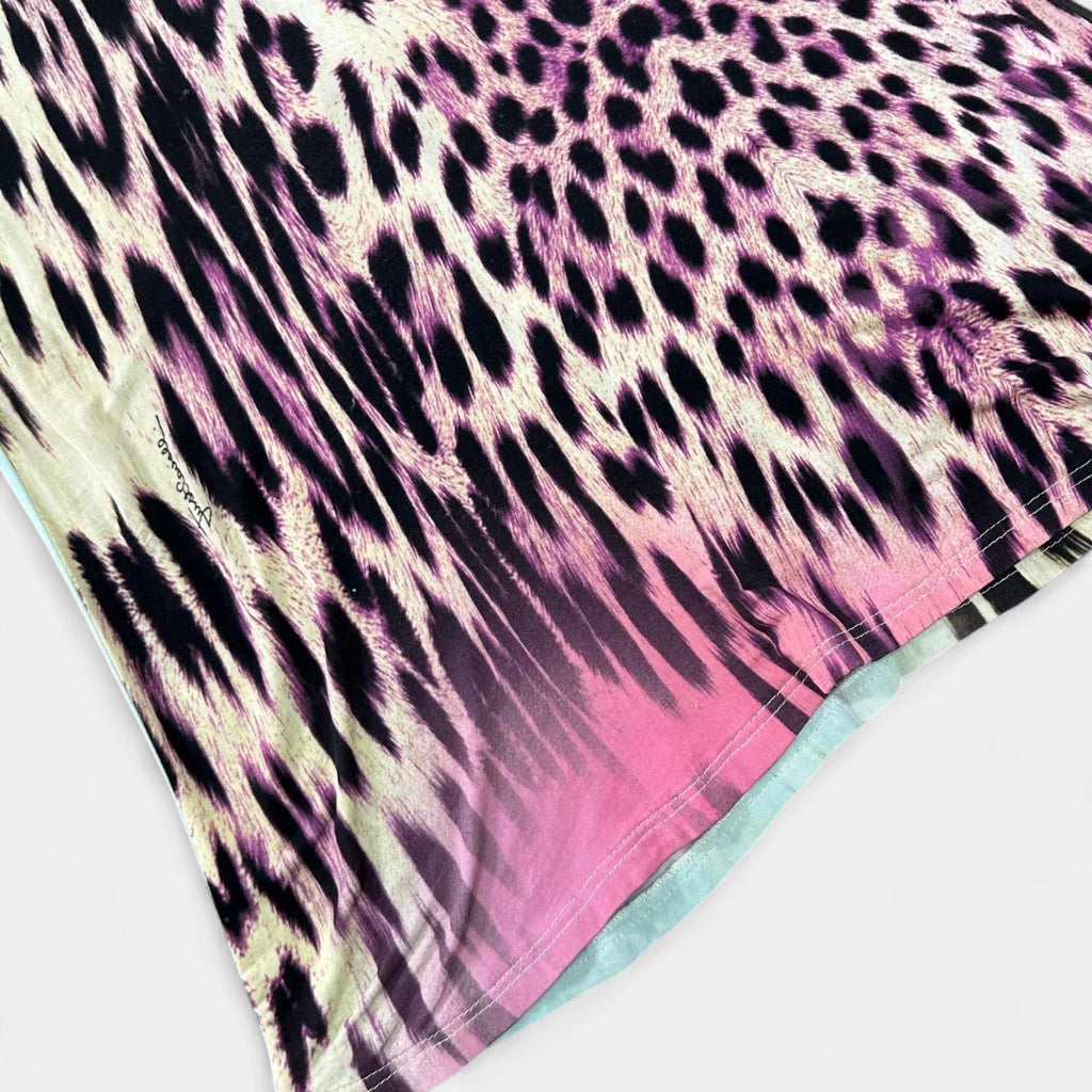 Just Cavalli 2005 Mixed Leopard Print Dress